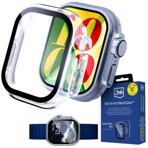 Obal so sklom z tvrdeného skla na Apple Watch Ultra/ Ultra 2/ Ultra 3 - 3mk Satin Armor WatchCase+™ Clear