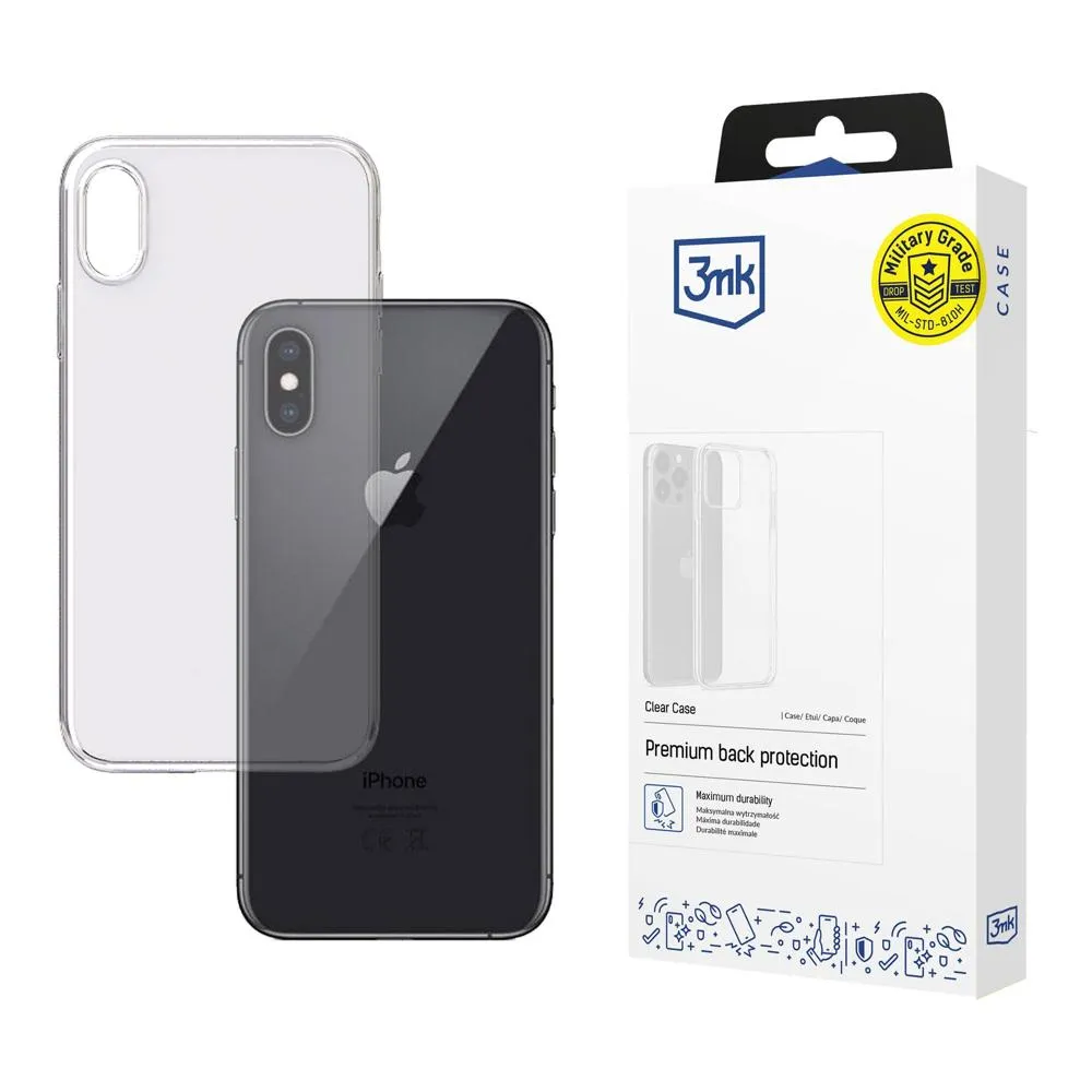 Puzdro na Apple iPhone Xs - 3mk Clear Case