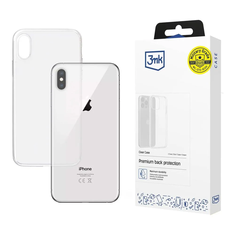 Puzdro na Apple iPhone Xs Max - 3mk Clear Case