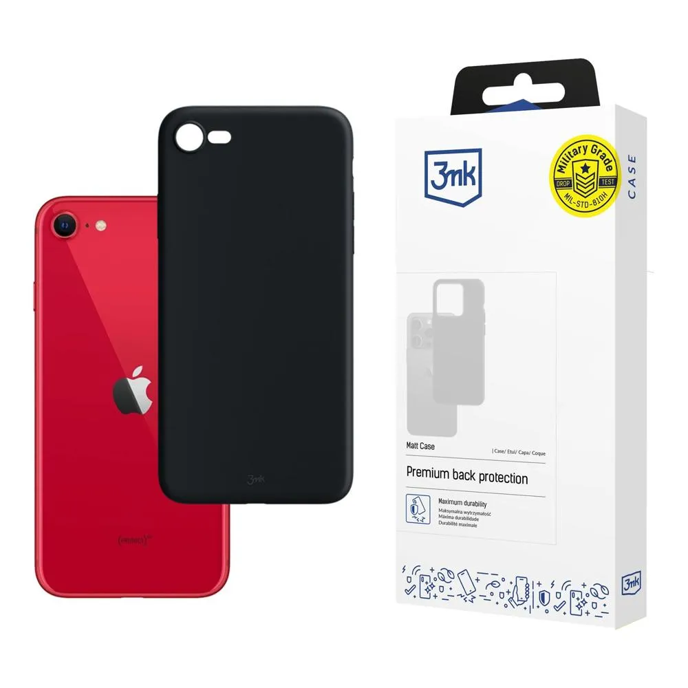 Puzdro na Apple iPhone SE 2020/2022 - 3mk Matt Case Black