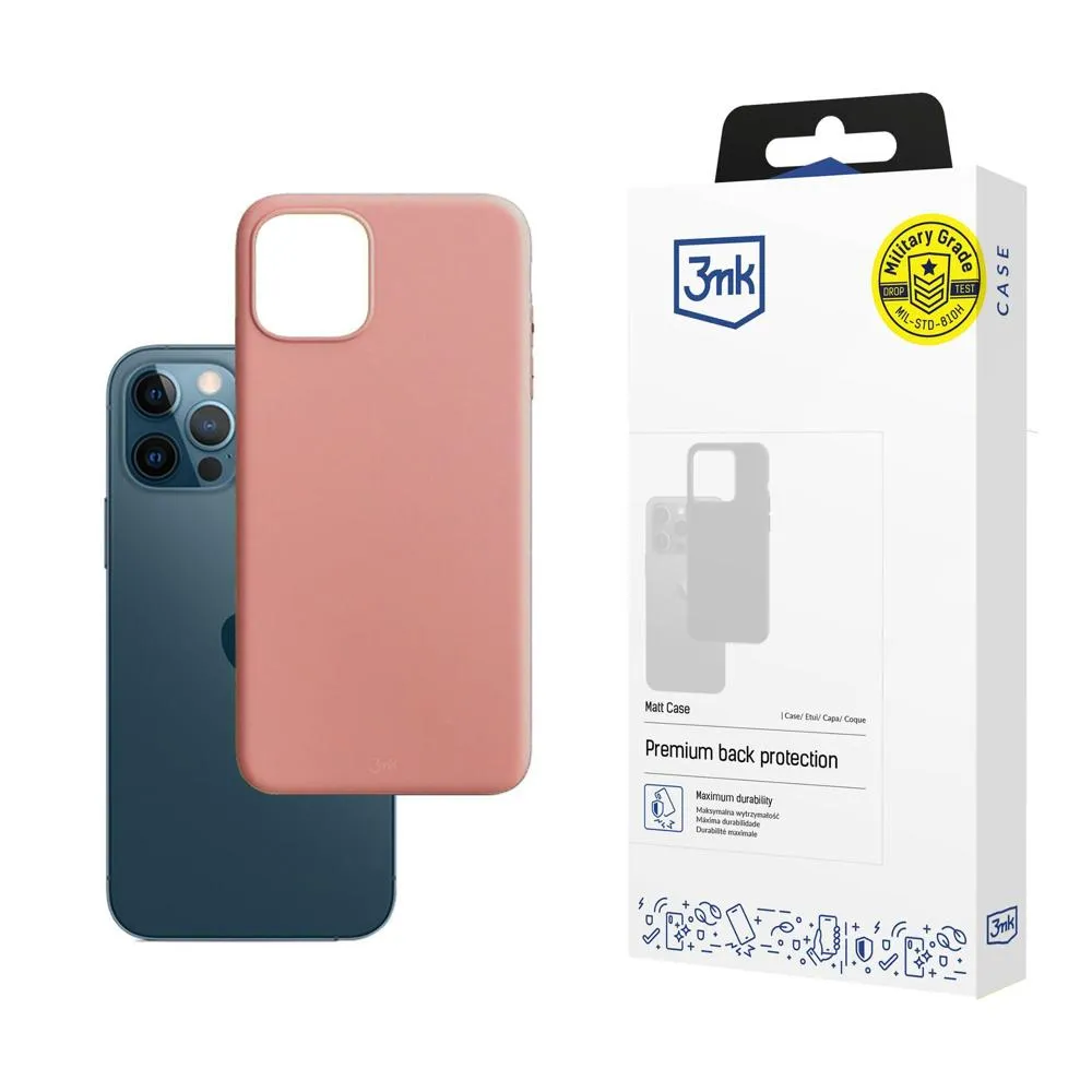 Puzdro na Apple iPhone 12/12 Pro - 3mk Matt Case Lychee