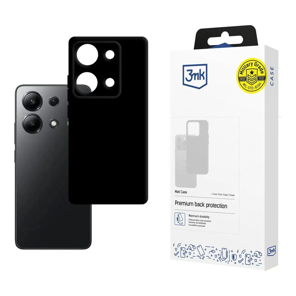 Puzdro na Redmi Note 13 4G - 3mk Matt Case Black