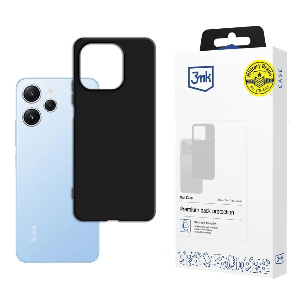 Puzdro na Xiaomi Redmi 12 - 3mk Matt Case Black