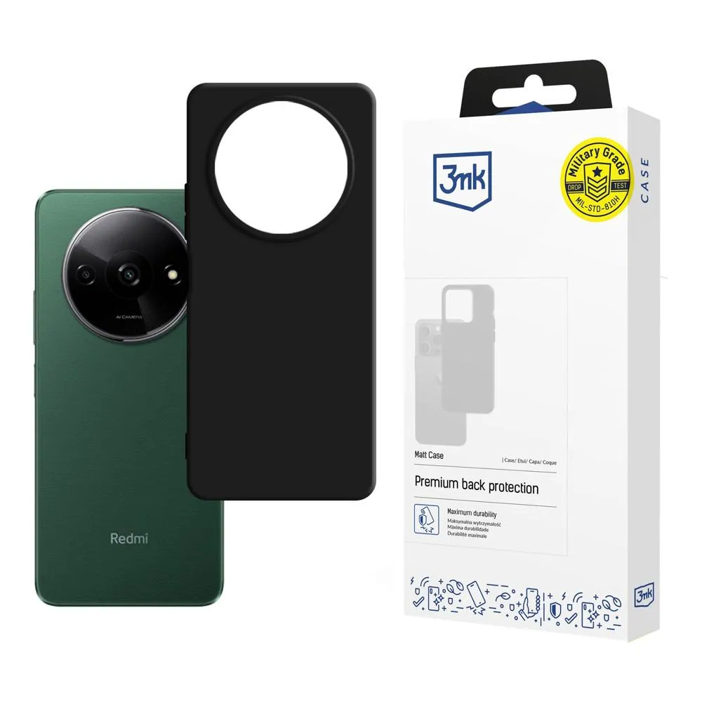 Puzdro na Redmi A3 - 3mk Matt Case Black