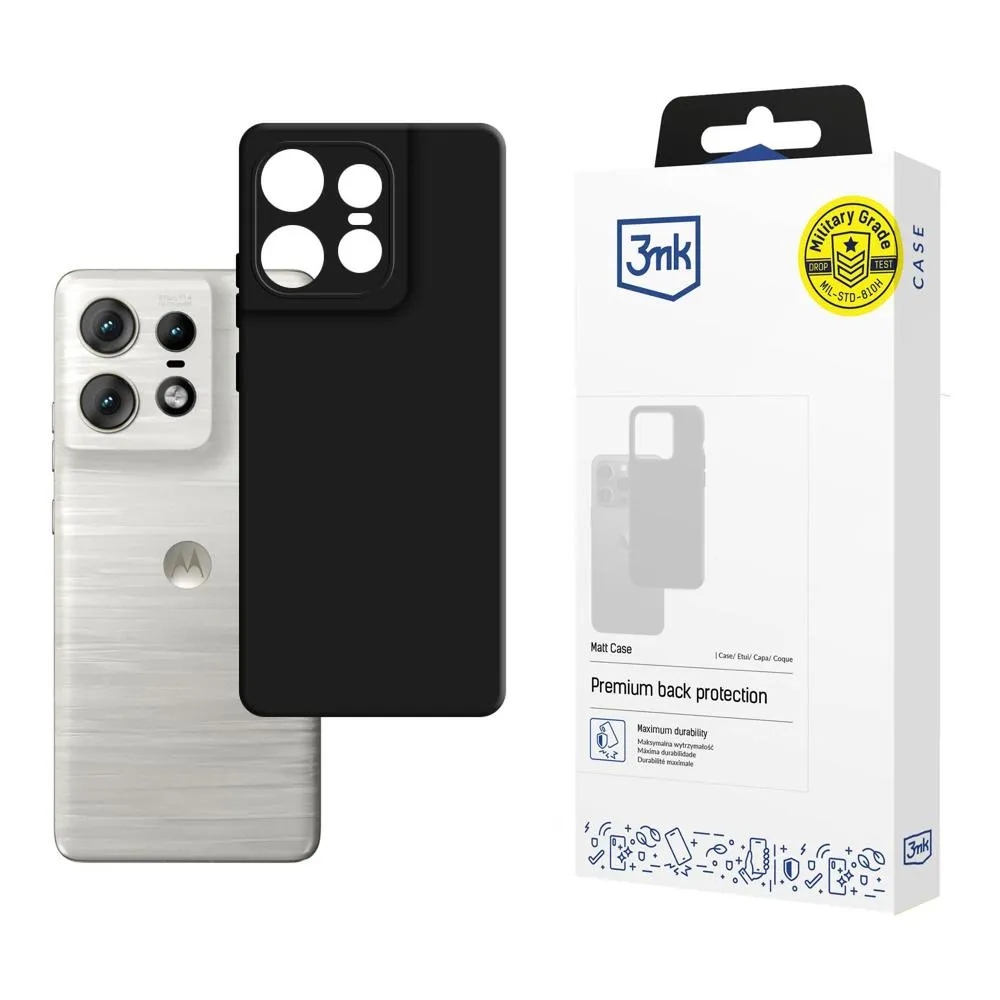 Puzdro na Motorola Edge 50 Pro - 3mk Matt Case Black