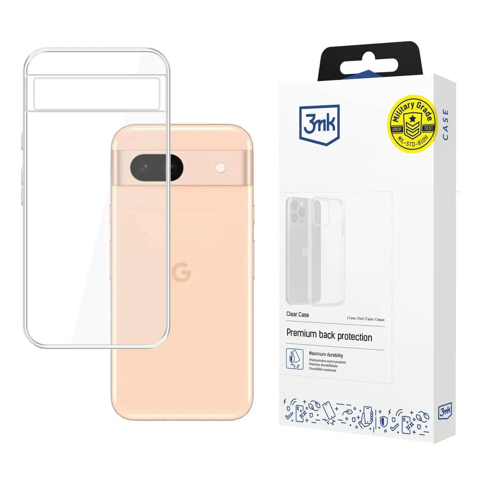 Puzdro na Google Pixel 8A 5G - 3mk Clear Case