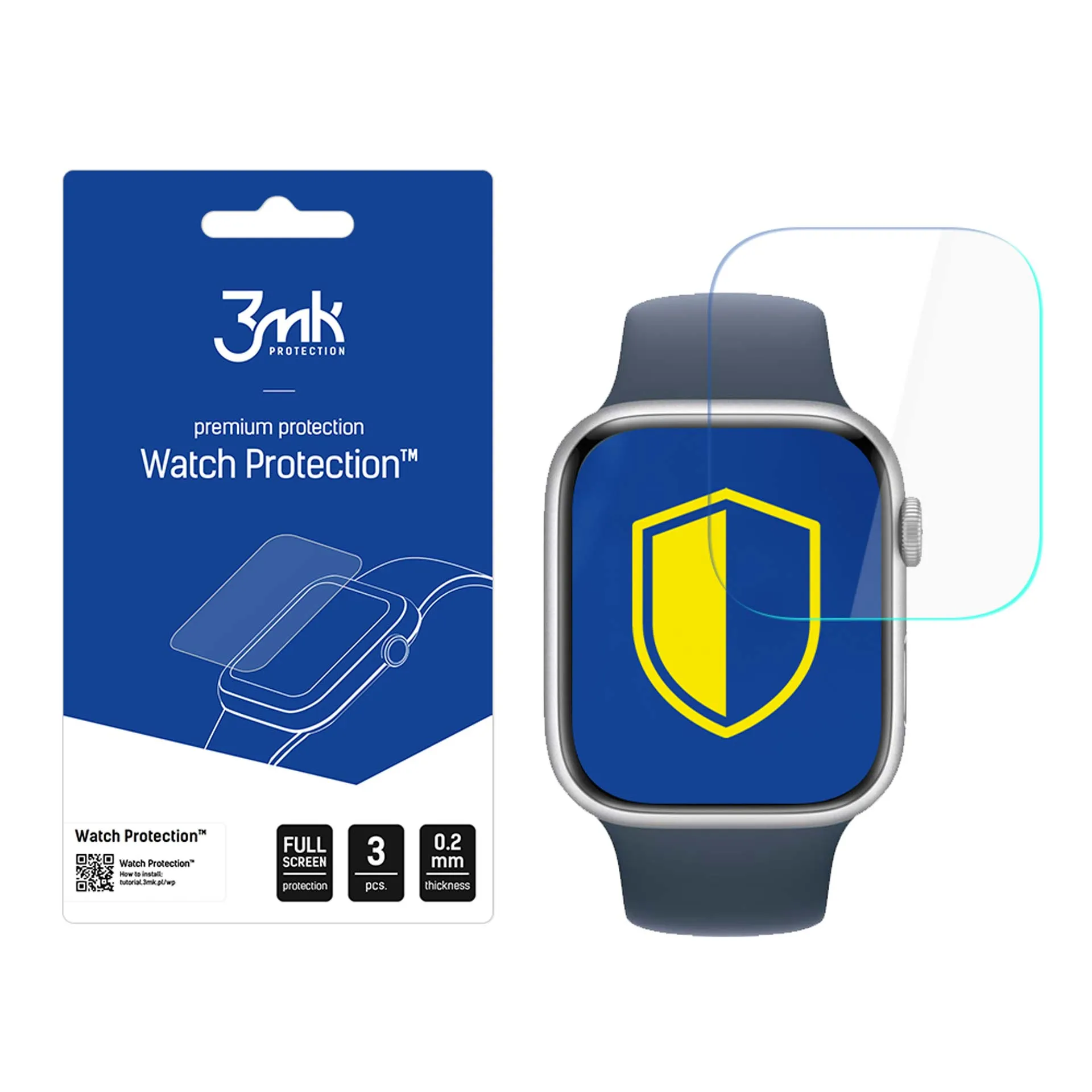 Ochranná fólia na displej smart hodiniek Apple Watch 10 46mm - 3mk Watch Protection