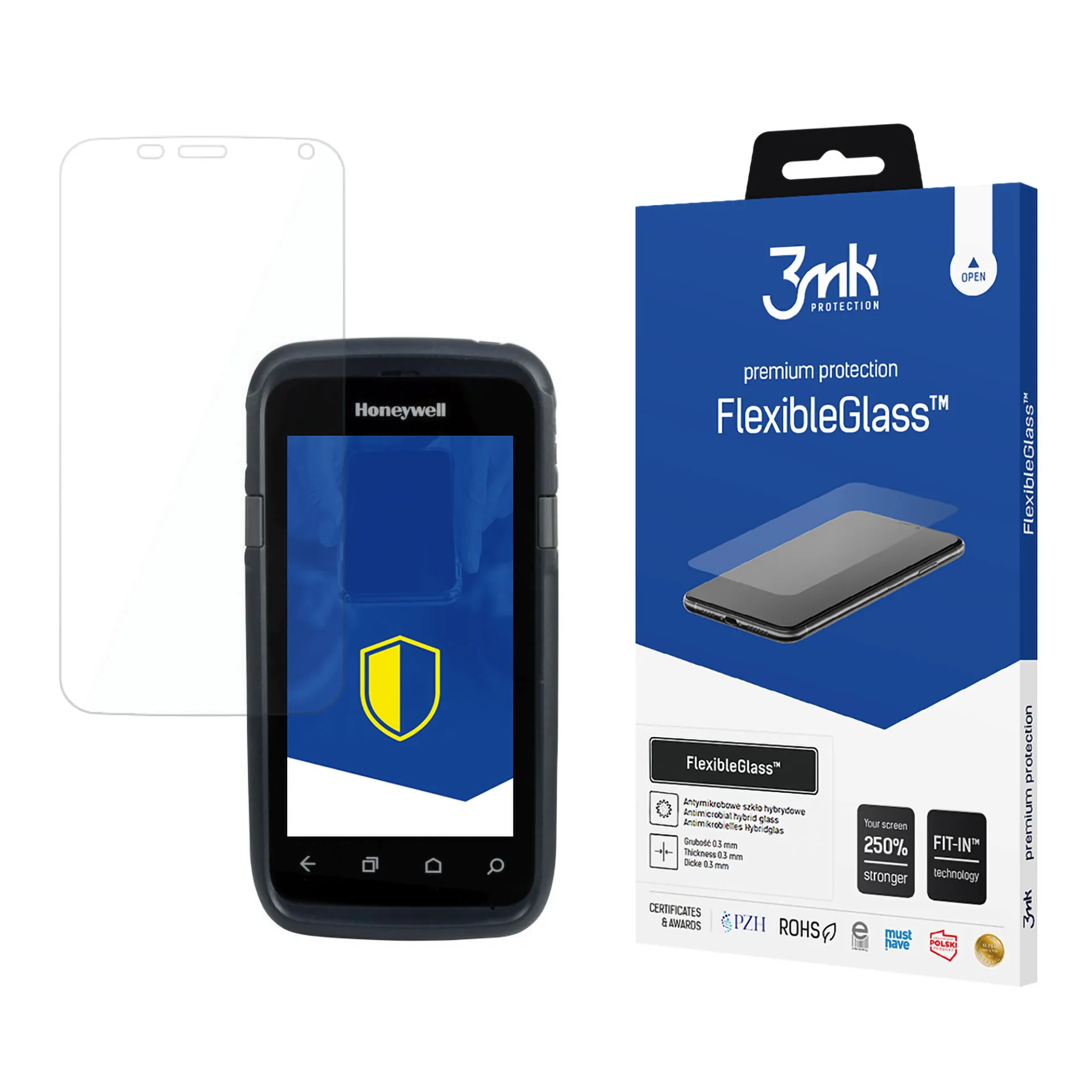 Nerozbitné hybridné sklo na Honeywell CT60 - 3mk FlexibleGlass™