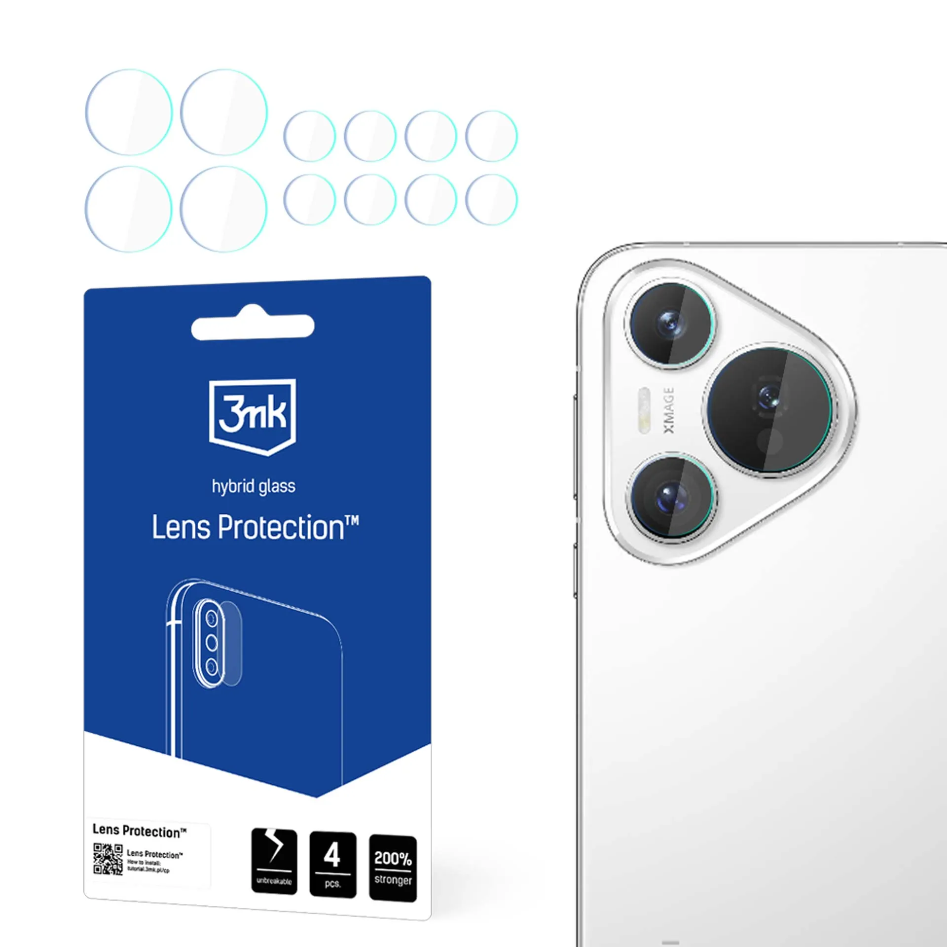 Sklo na objektív fotoaparátu pre Huawei Pura 70 - 3mk Lens Protection