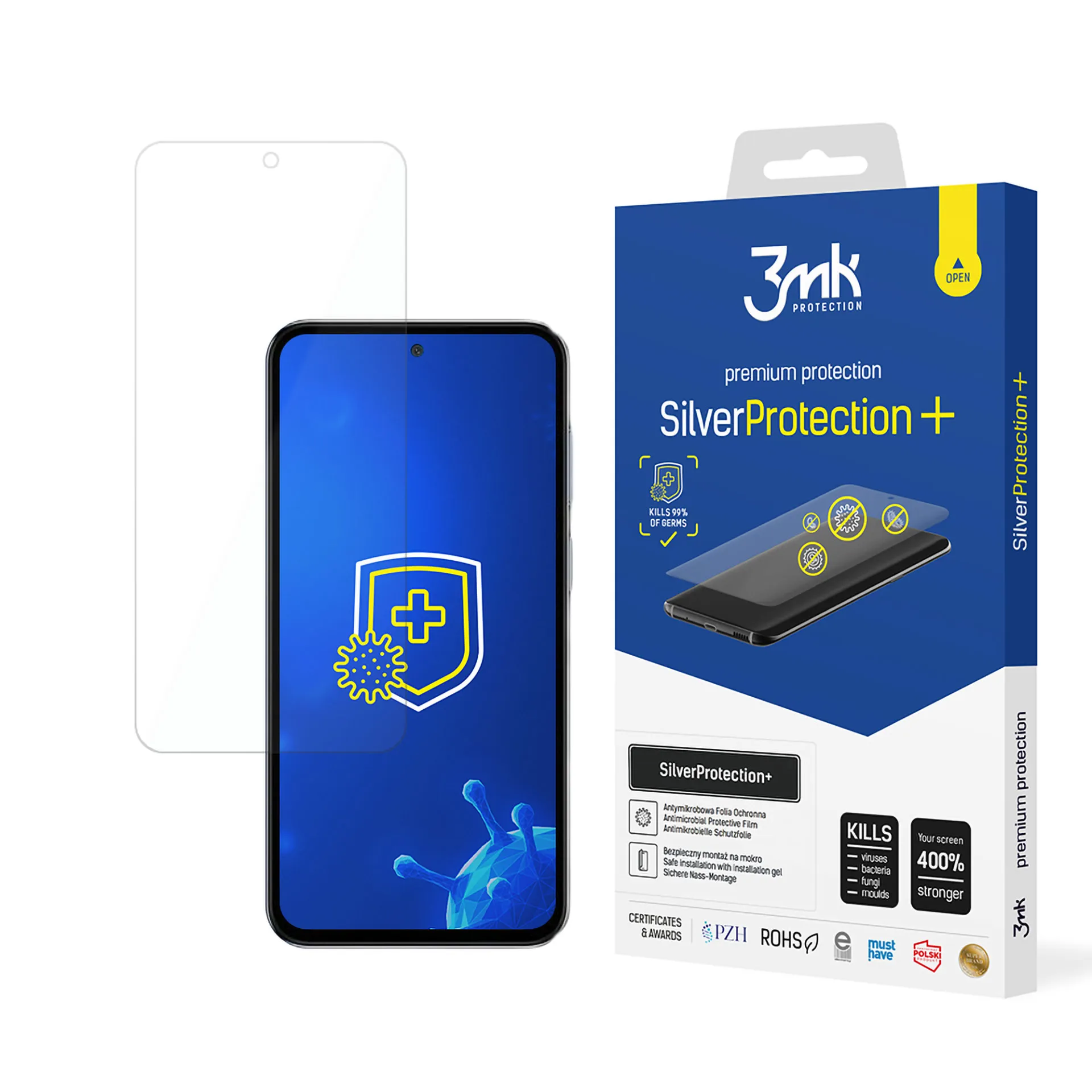 Antinárazová ochranná fólia na Samsung Galaxy M35 - 3mk SilverProtection+