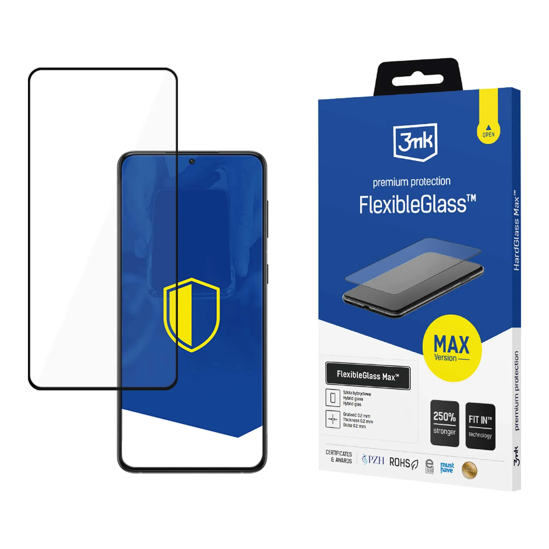 Nepraskajúce hybridné sklo na Samsung Galaxy S21 FE 5G - 3mk FlexibleGlass Max