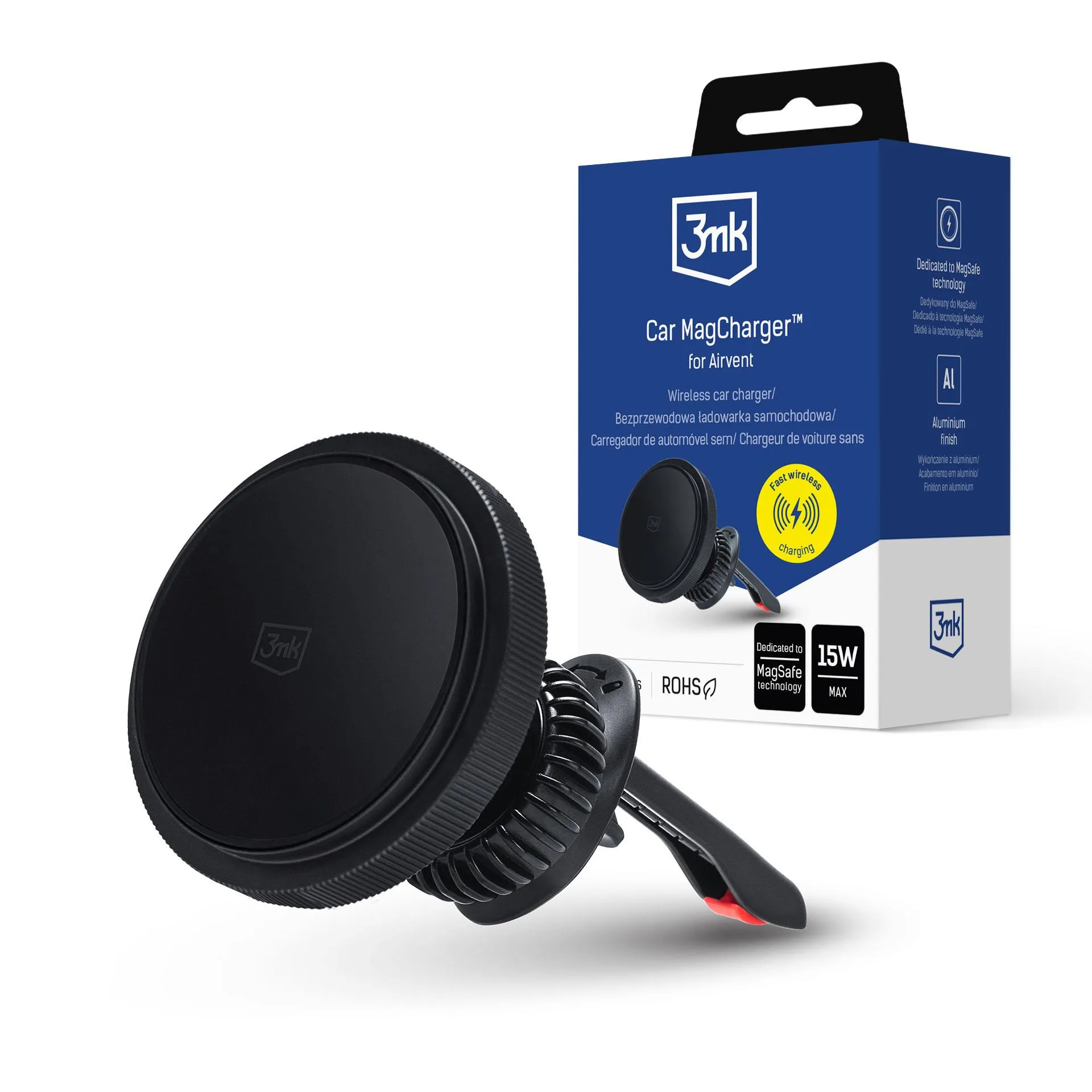 Držiak do auta s MagSafe 3mk Car MagCharger™ for Airvent