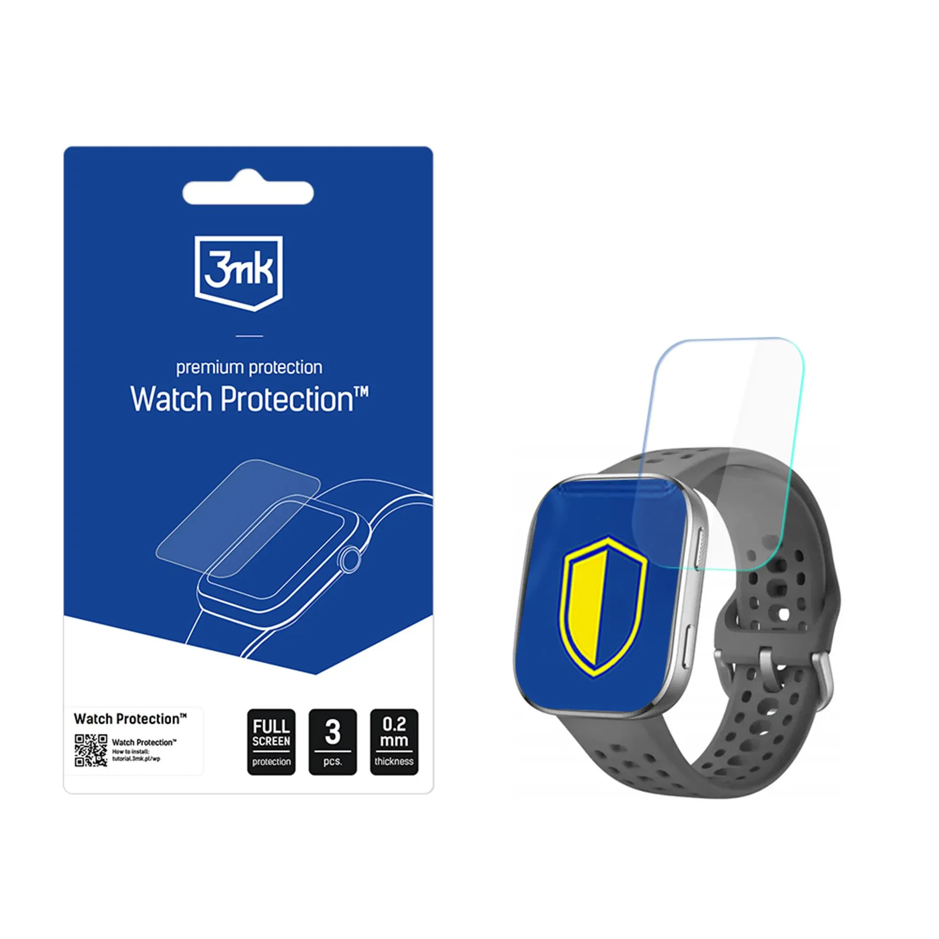 Ochranná fólia na displej smart hodiniek Amazfit Bip 6 - 3mk Watch Protection