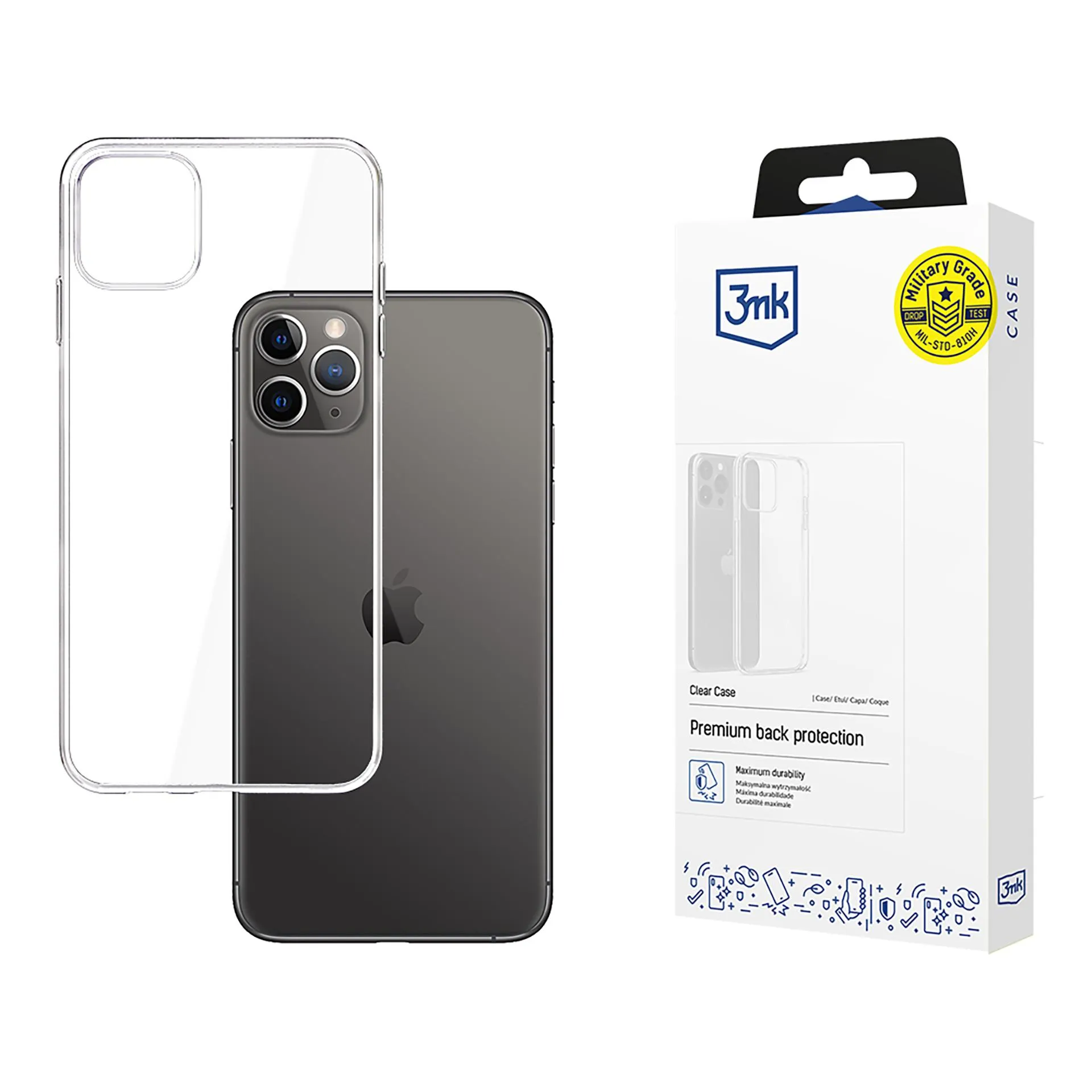 Puzdro na Apple iPhone 11 Pro Max - 3mk Clear Case