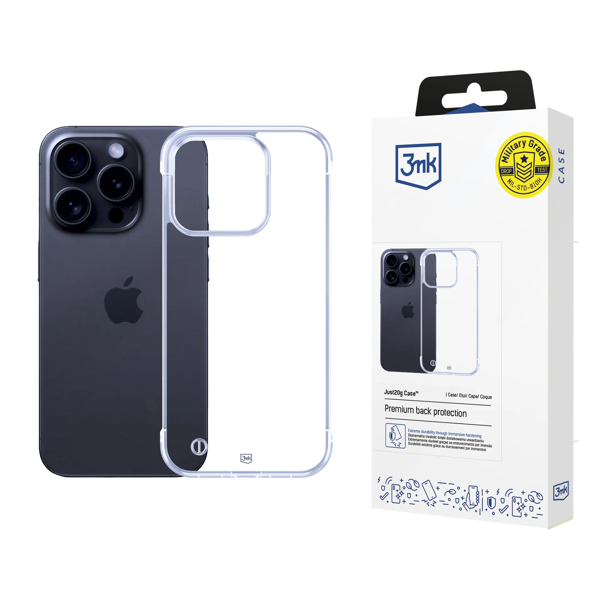 Ultratenké puzdro na Apple iPhone 13 Pro Max - 3mk Just20g Clear Case