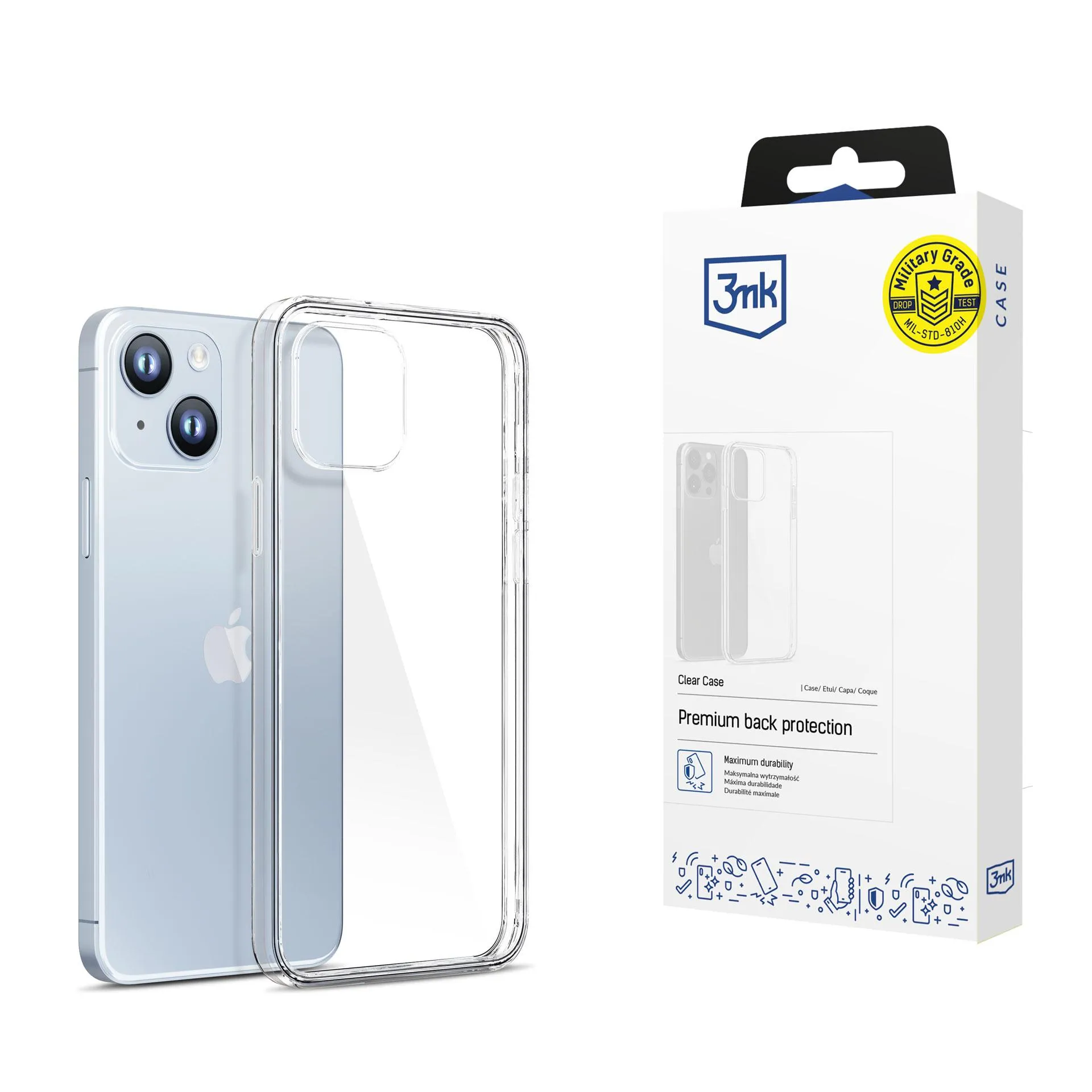 Puzdro na Apple iPhone 14 Plus - 3mk Clear Case