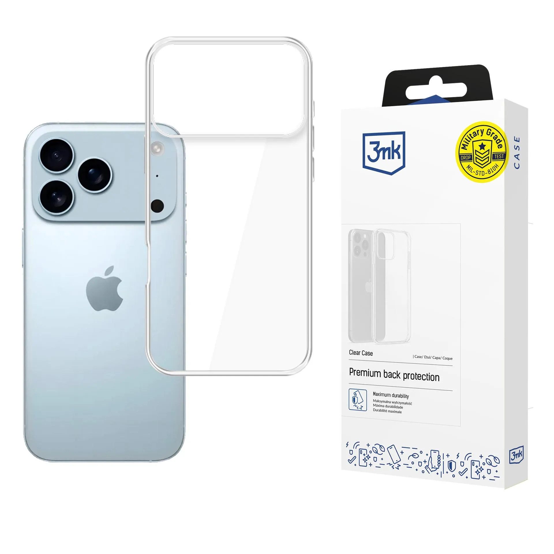 Puzdro na Apple iPhone 17 Pro - 3mk Clear Case