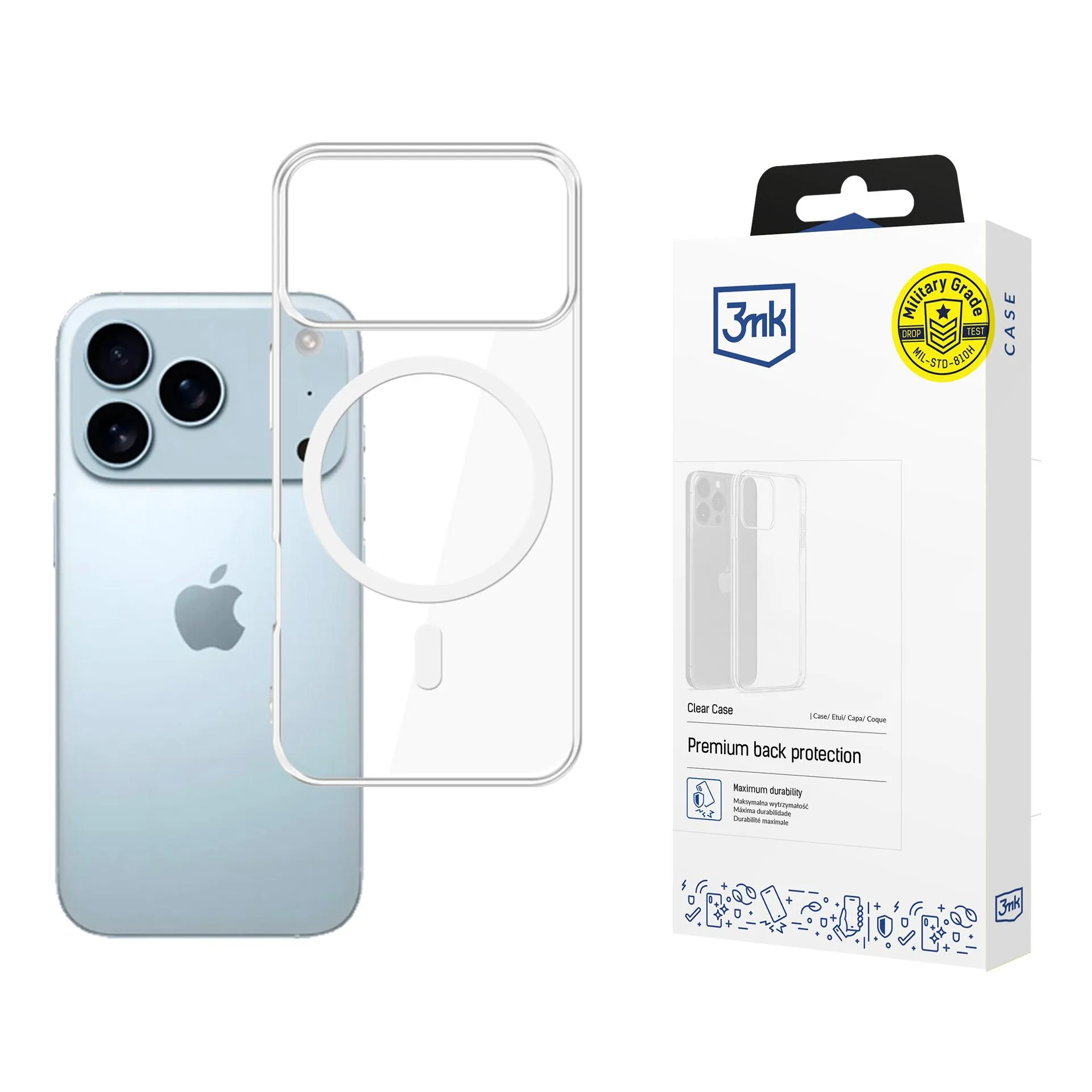 Puzdro na Apple iPhone 17 Pro - 3mk Clear MagCase