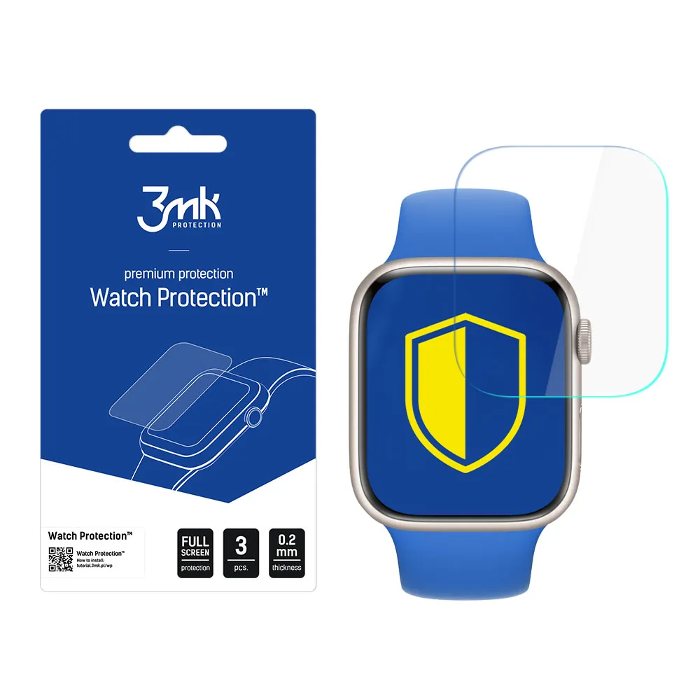Ochranná fólia na displej smart hodiniek Apple Watch 7 45mm - 3mk Watch Protection