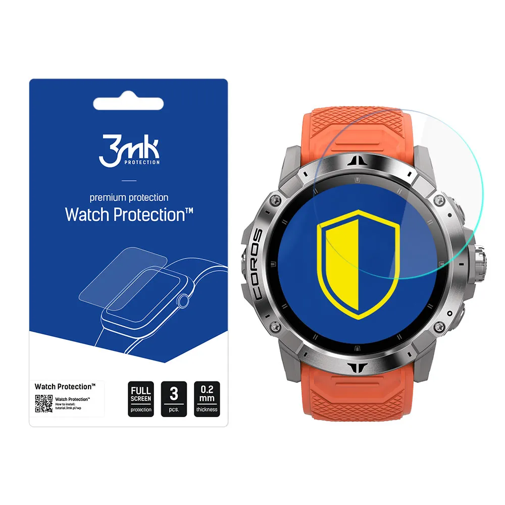Ochranné sklo na displej smart hodinek Coros Vertix 2 - 3mk Watch Protection