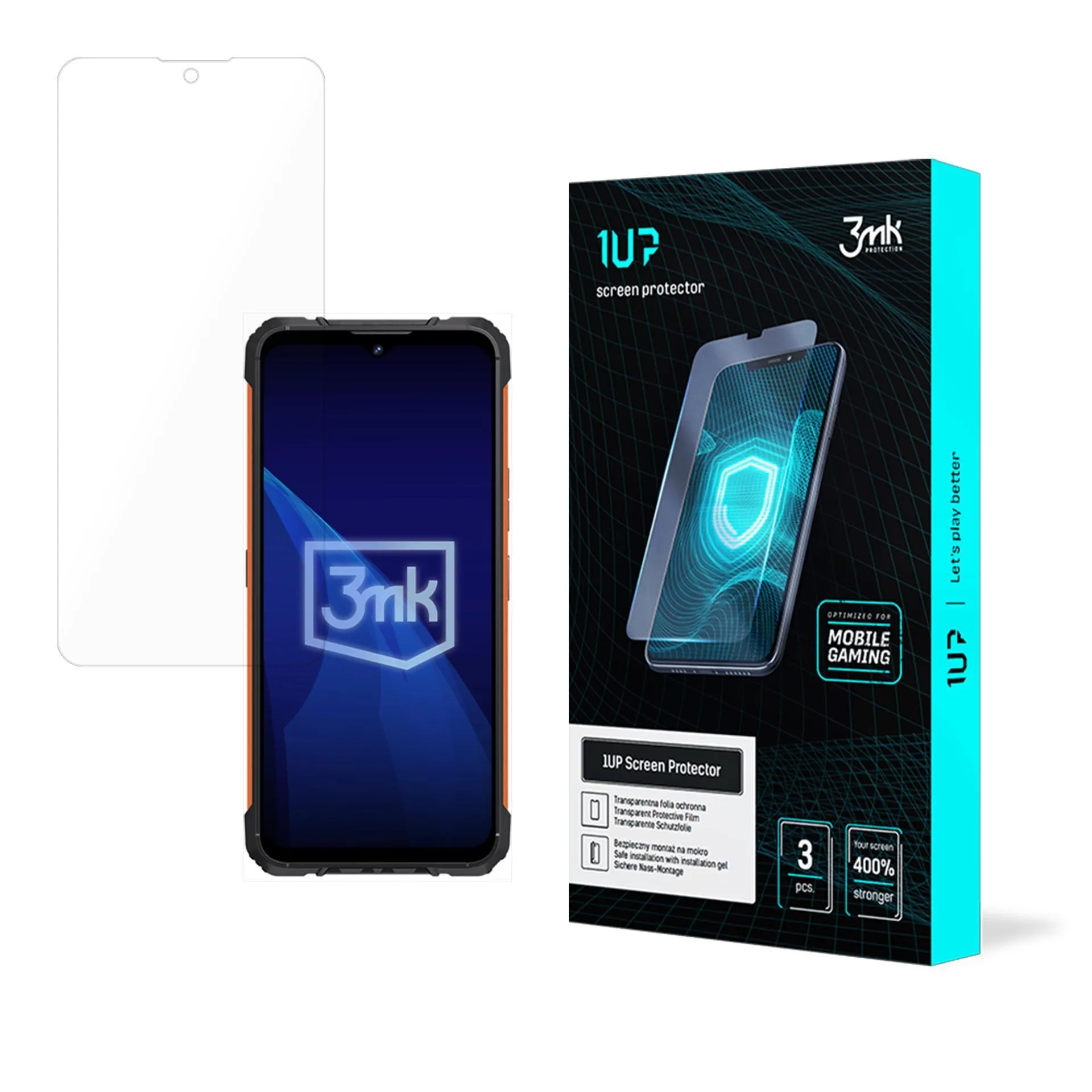Ochranná fólia na Cubot KingKong Ace 2 - 3mk 1UP screen protector (3 kusy)