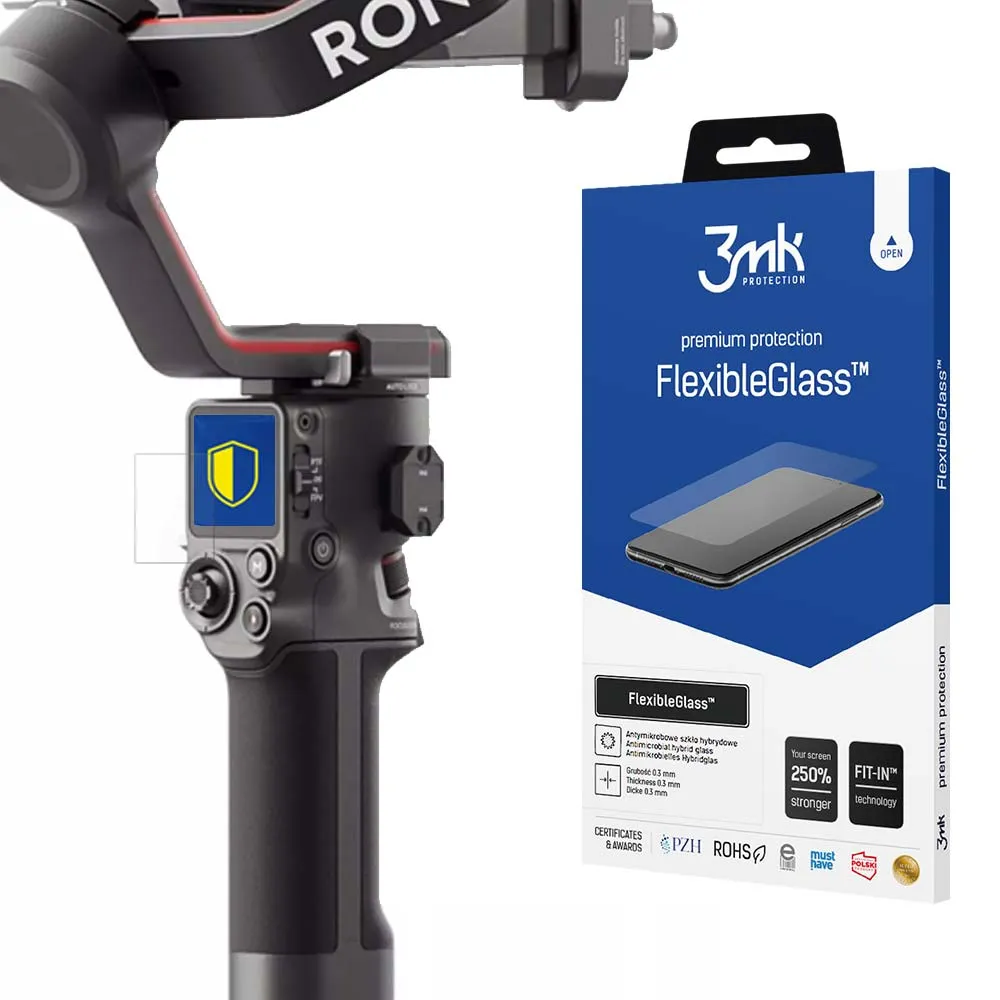Nerozbitné hybridné sklo na DJI RS 3 / RS 3 Pro - 3mk FlexibleGlass™