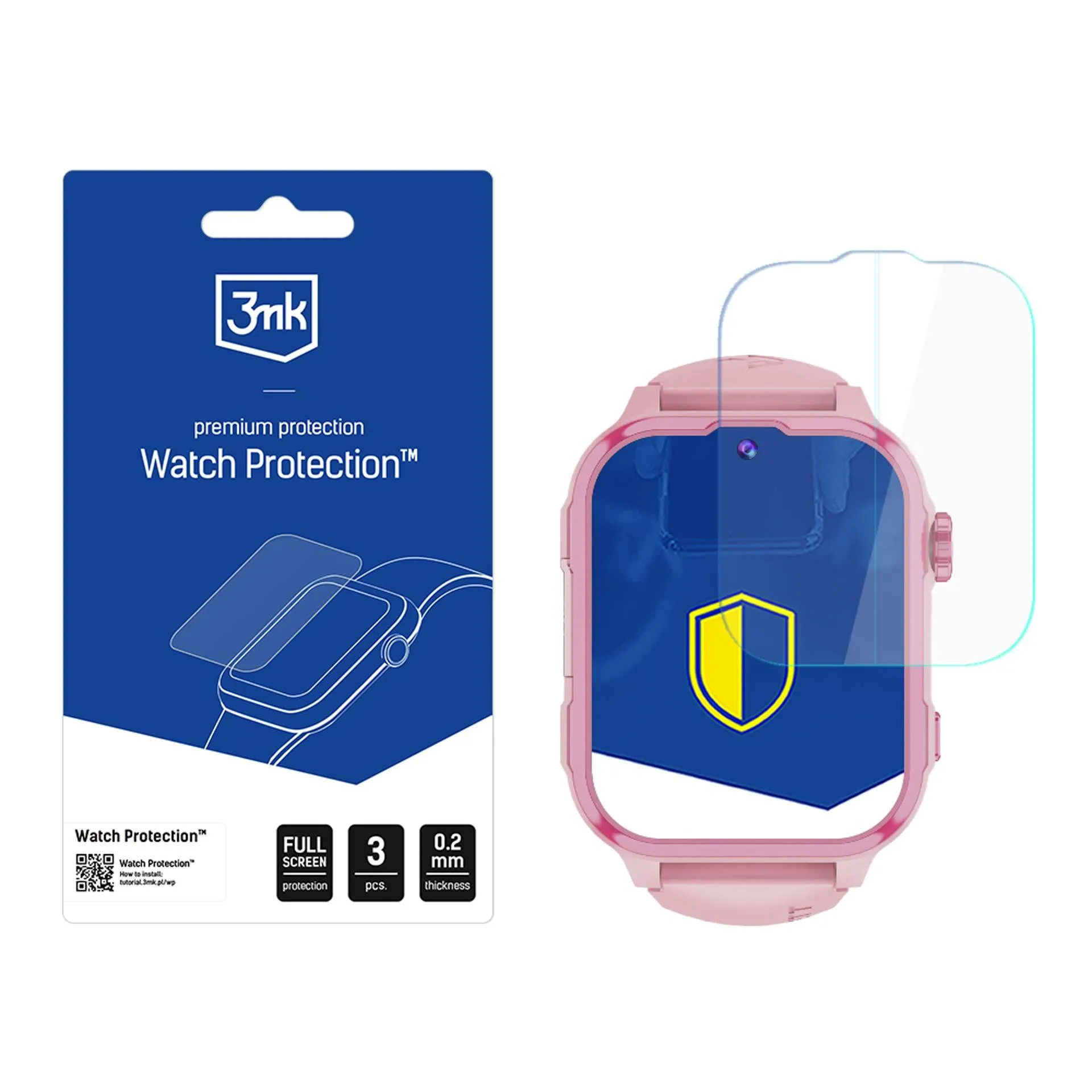 Ochranná fólia na displej smart hodiniek GARETT Kids Hero Pro 4G - 3mk Watch Protection