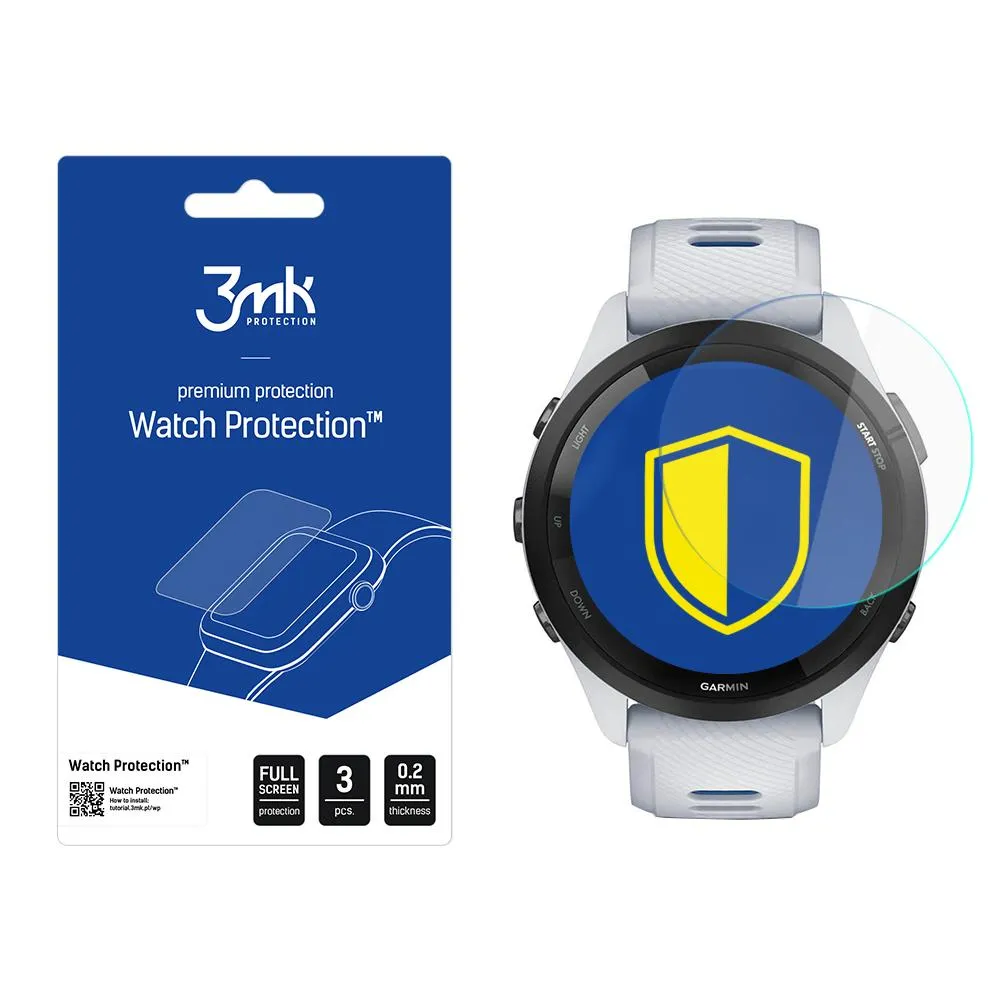 Ochranná fólia na displej smart hodiniek Garmin Forerunner 265 - 3mk Watch Protection