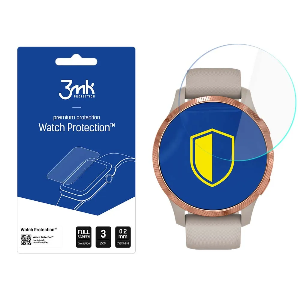 Ochranná fólia na displej smart hodiniek Garmin Venu - 3mk Watch Protection