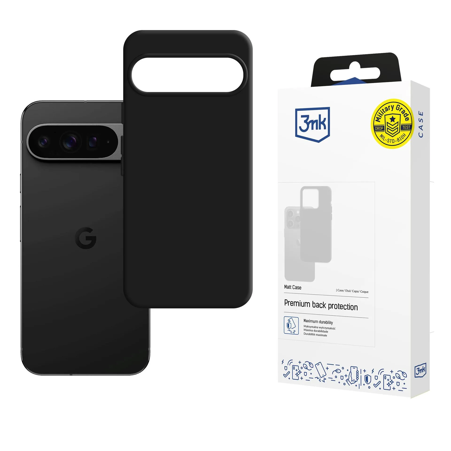 Puzdro na Google Pixel 10 Pro XL - 3mk Matt Case Black