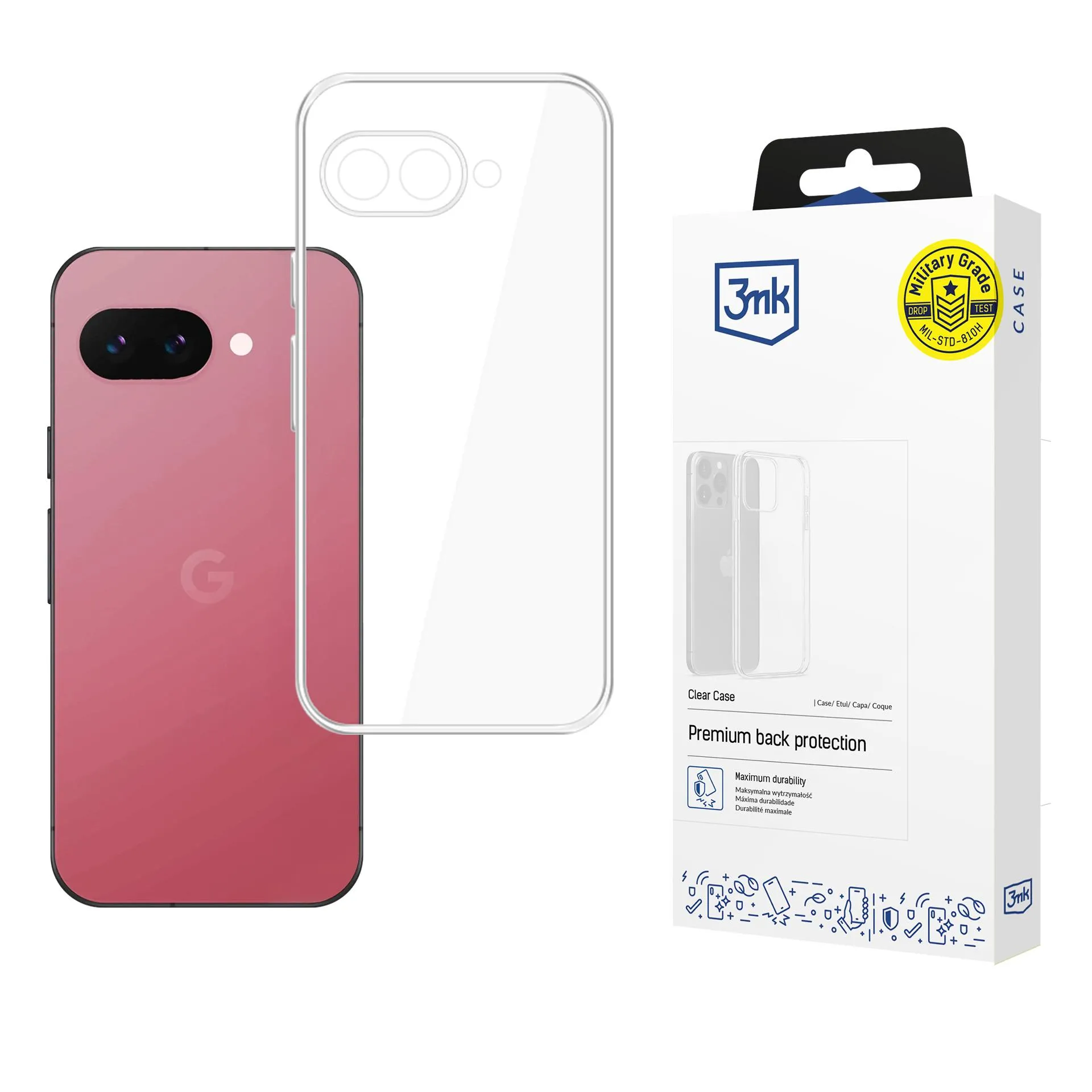 Puzdro na Google Pixel 9A - 3mk Clear Case
