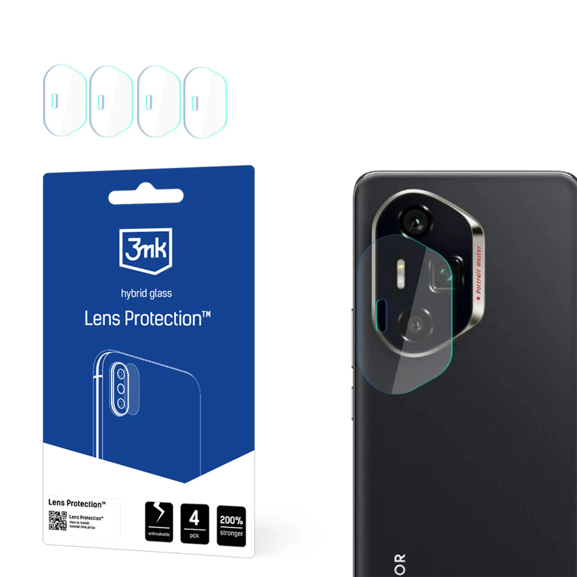 Sklo na objektív fotoaparátu pre Honor 300 Ultra / 300 Pro - 3mk Lens Protection