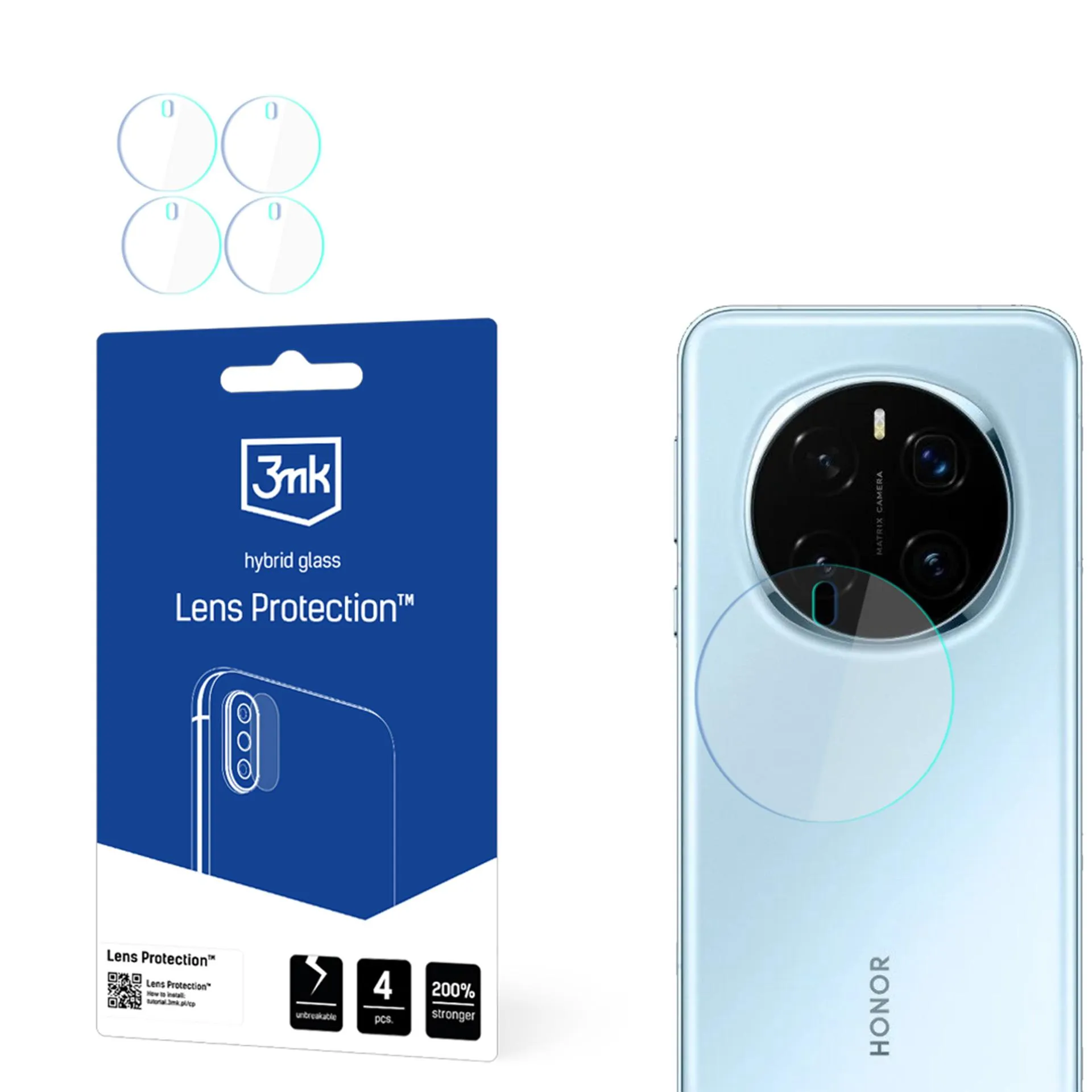 Sklo na objektív fotoaparátu pre Honor Magic 7 - 3mk Lens Protection