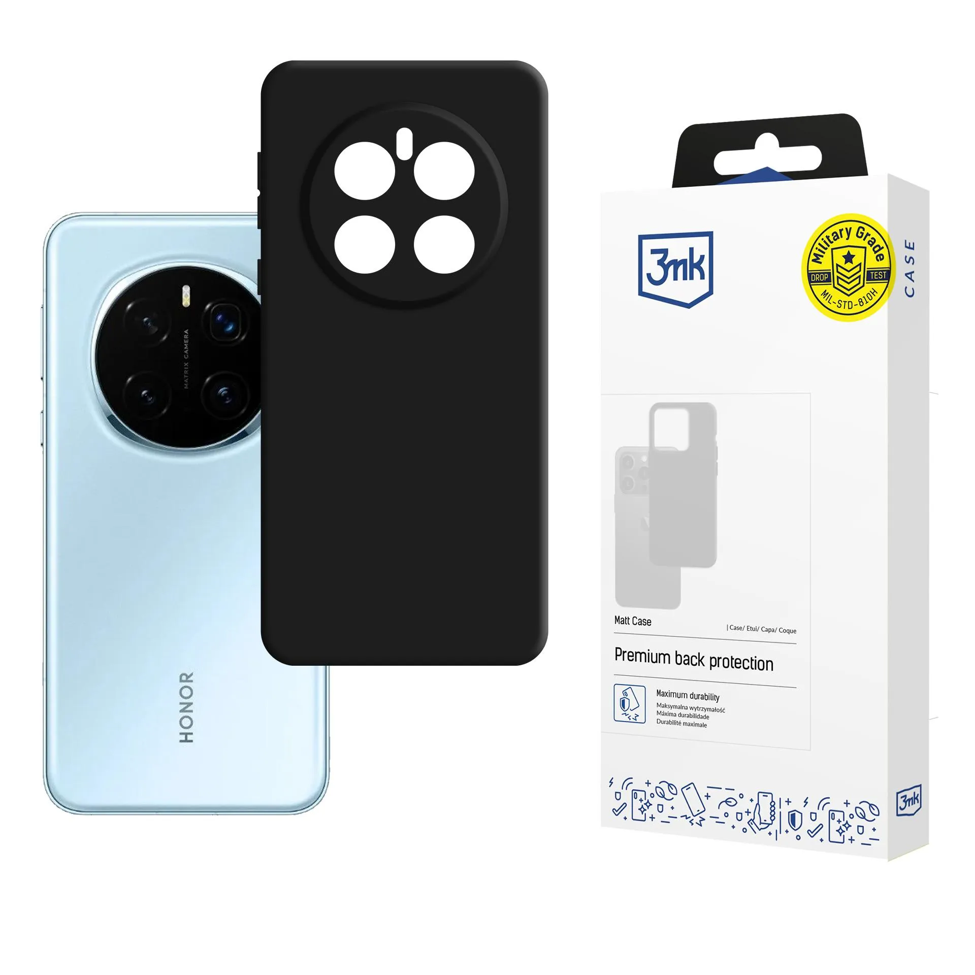 Puzdro na Honor Magic 7 - 3mk Matt Case Black