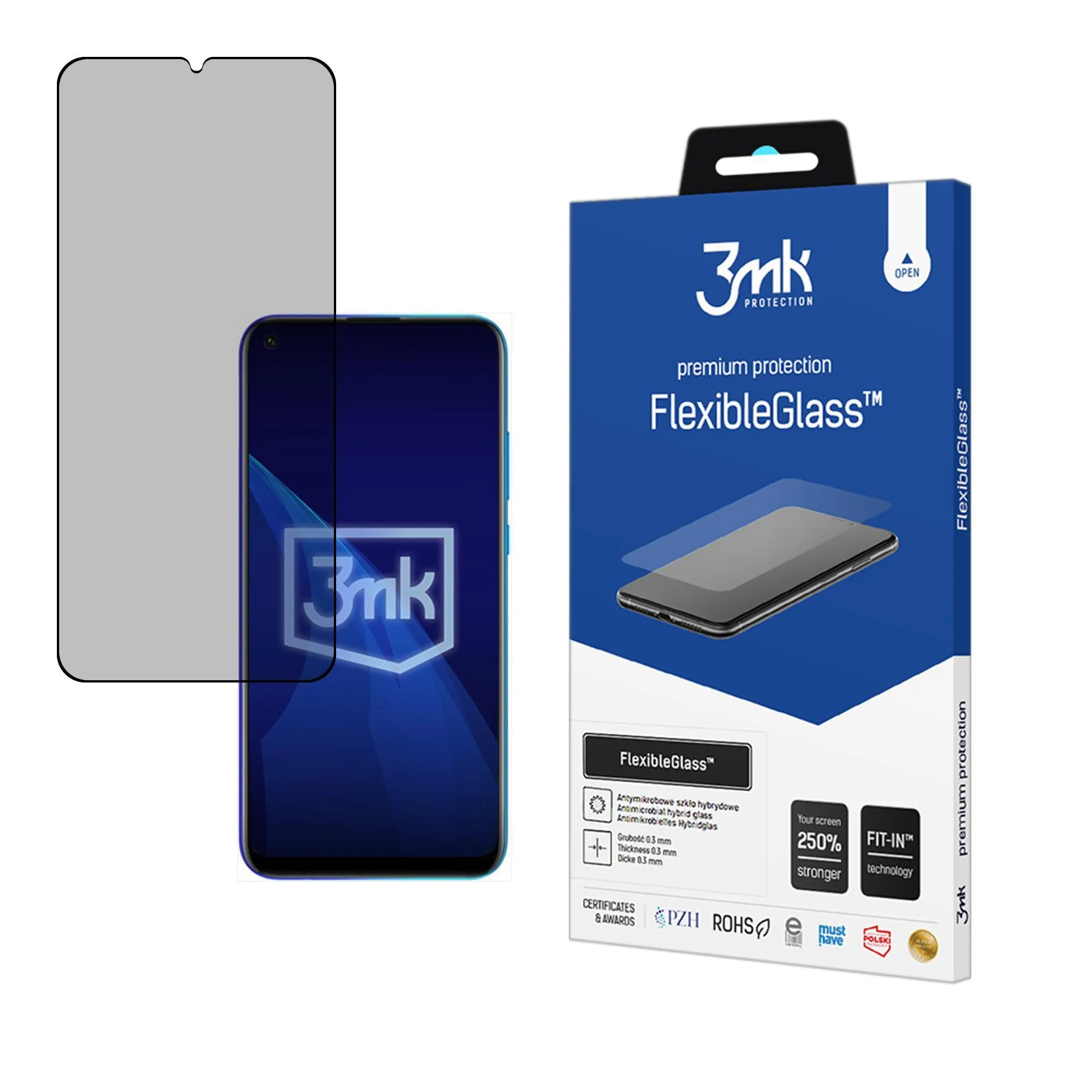 Nerozbitné hybridné sklo na Honor Play 9C - 3mk FlexibleGlass™