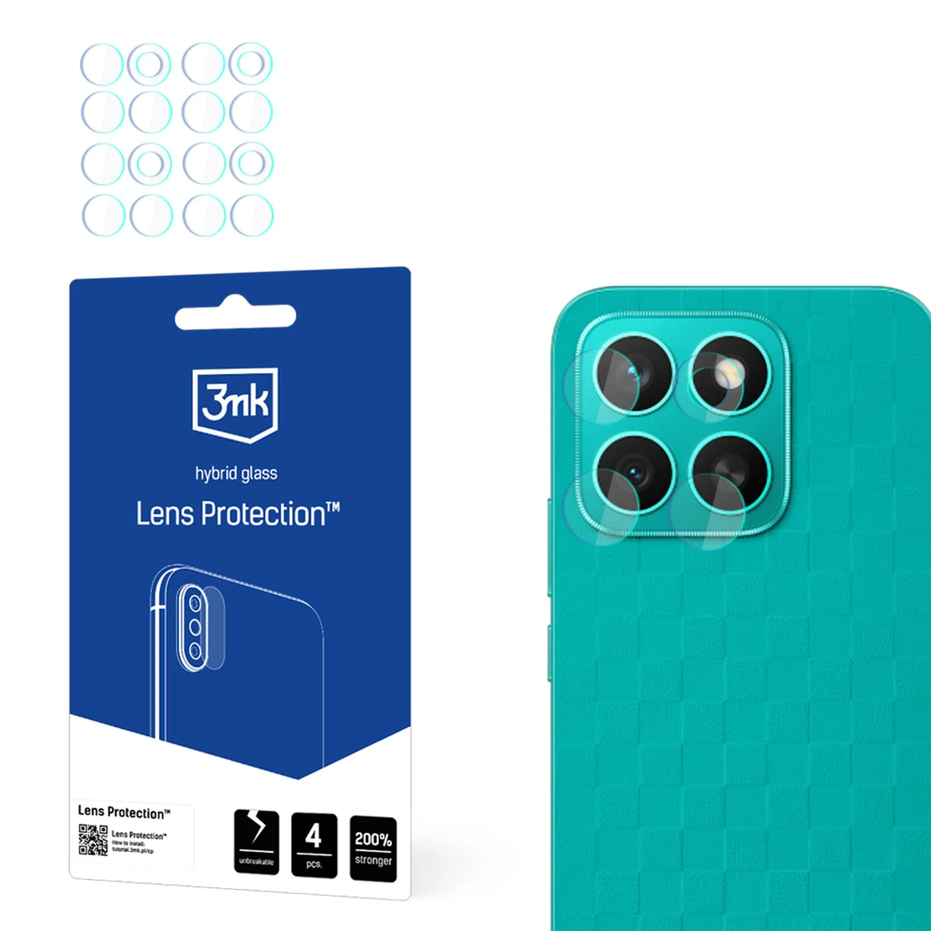 Sklo na objektív fotoaparátu pre Honor X8c - 3mk Lens Protection