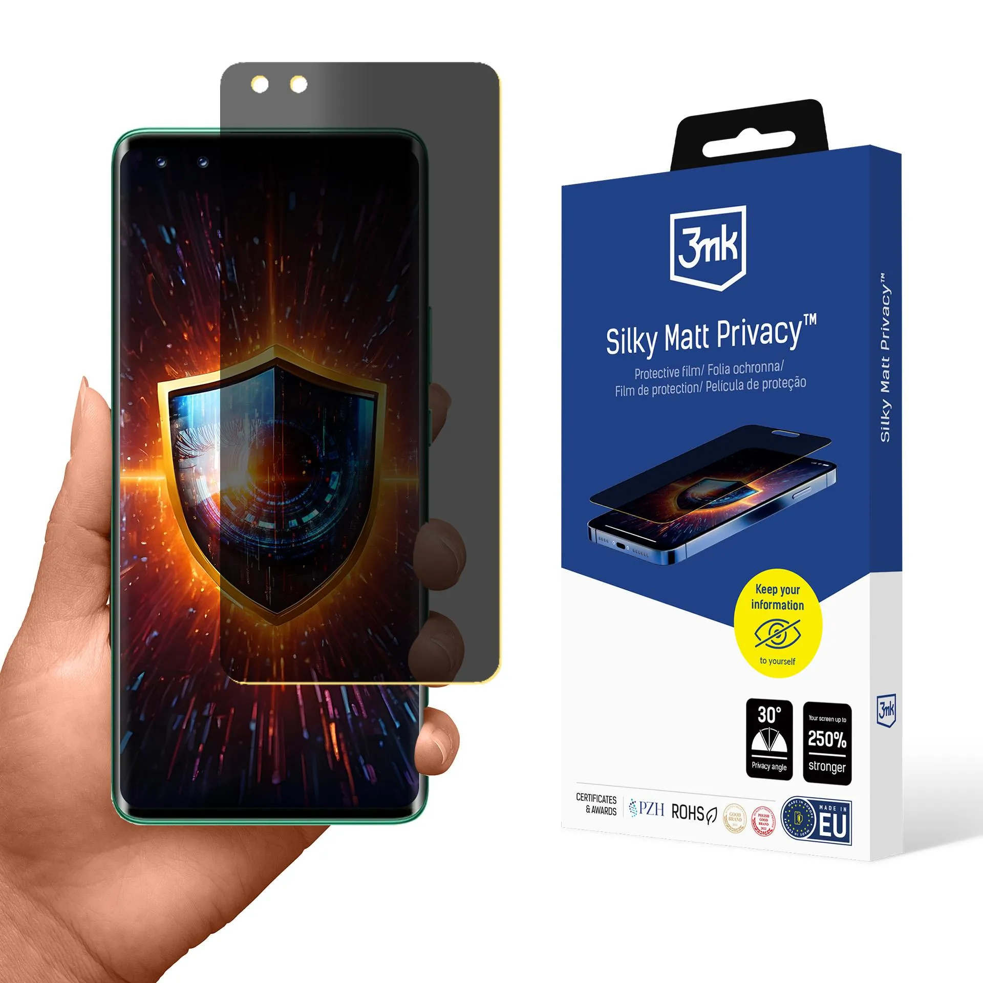 Fólia na súkromie pre Huawei Nova 11 Pro - 3mk Silky Matt Privacy