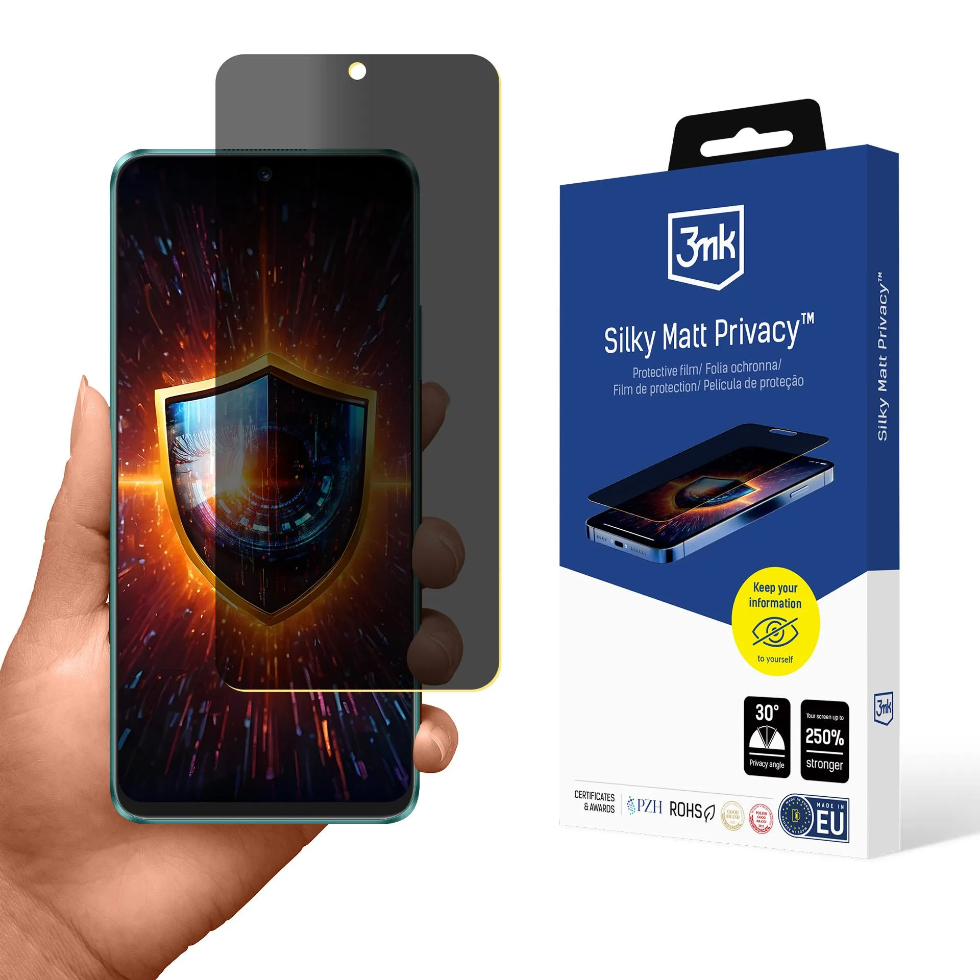 Fólia na súkromie pre Huawei Nova 12i - 3mk Silky Matt Privacy