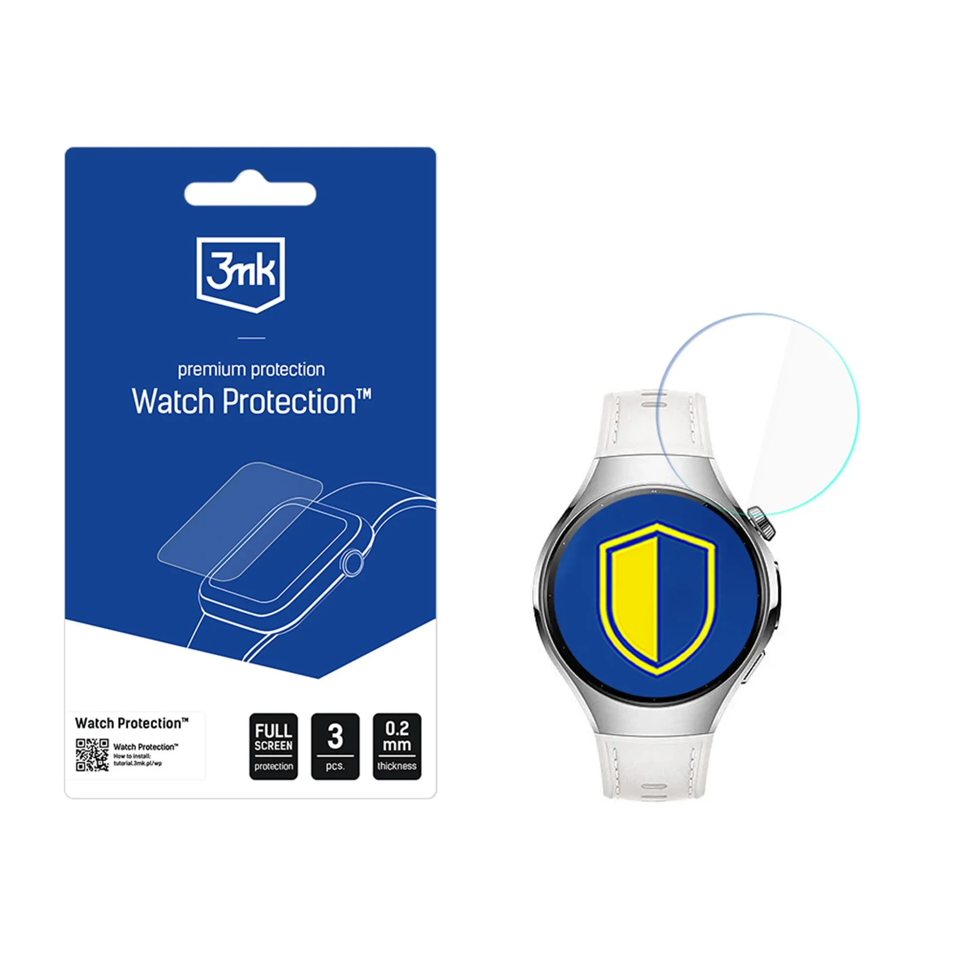 Ochranná fólia na displej smart hodiniek Huawei Watch 5 42mm - 3mk Watch Protection