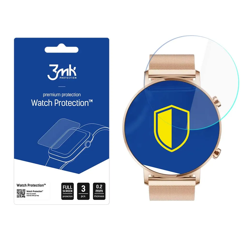 Ochranná fólia na displej smart hodiniek Huawei Watch GT 2 42mm - 3mk Watch Protection