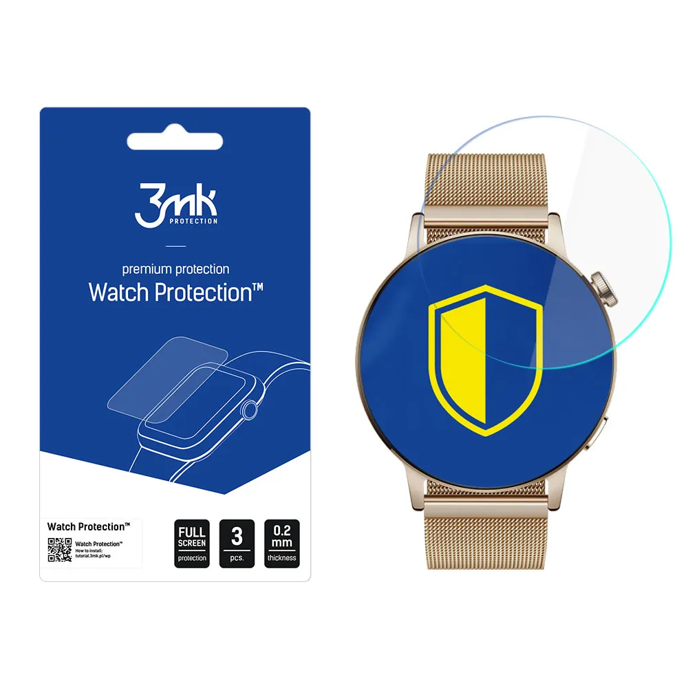Ochranná fólia na displej smart hodiniek Huawei Watch GT 3 42mm - 3mk Watch Protection