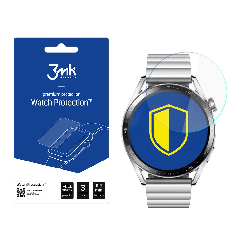 Ochranná fólia na displej smart hodiniek Huawei Watch GT 3 46mm - 3mk Watch Protection