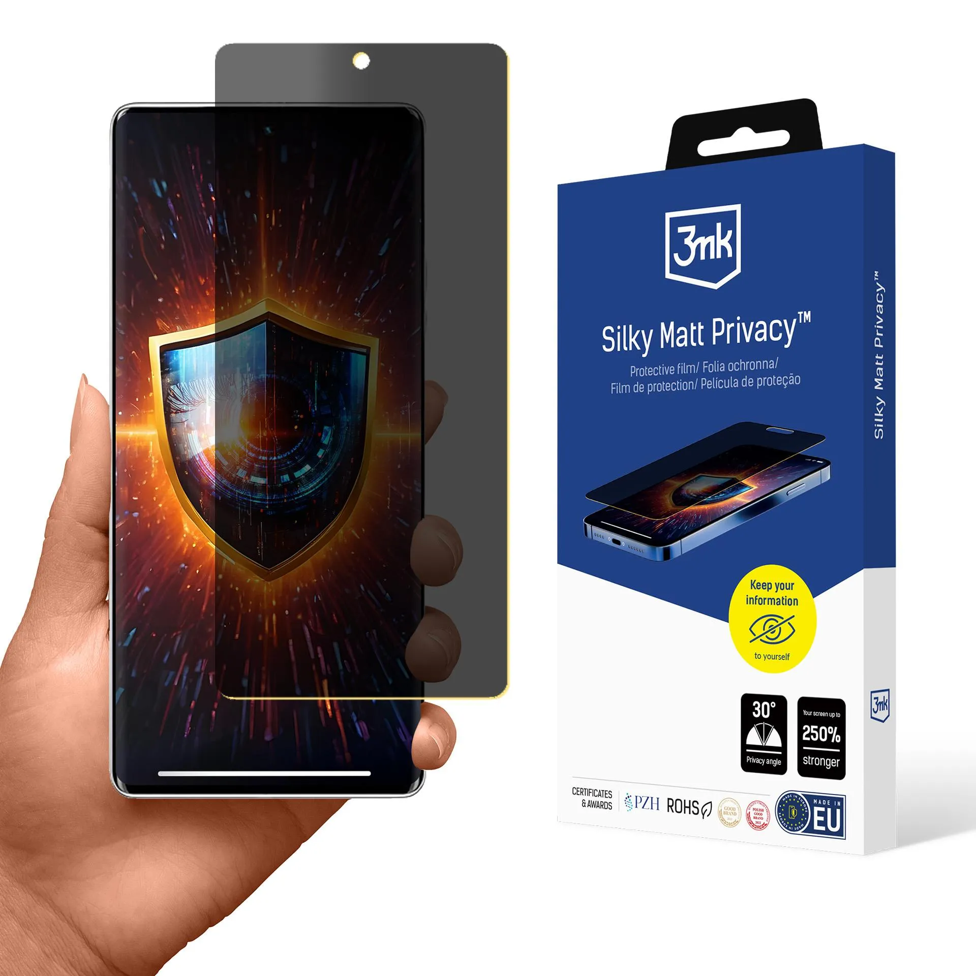 Fólia na súkromie pre Infinix Hot 50 Pro+ - 3mk Silky Matt Privacy