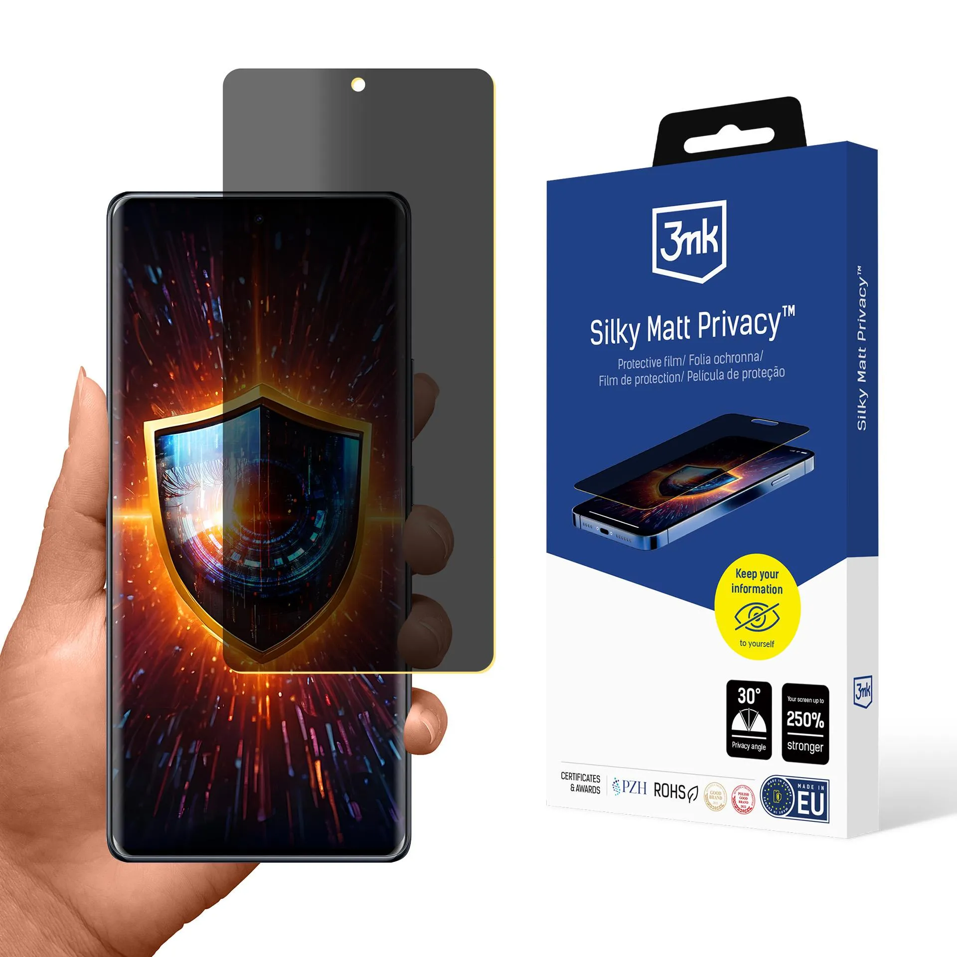 Fólia na súkromie pre Infinix Note 40 Pro - 3mk Silky Matt Privacy
