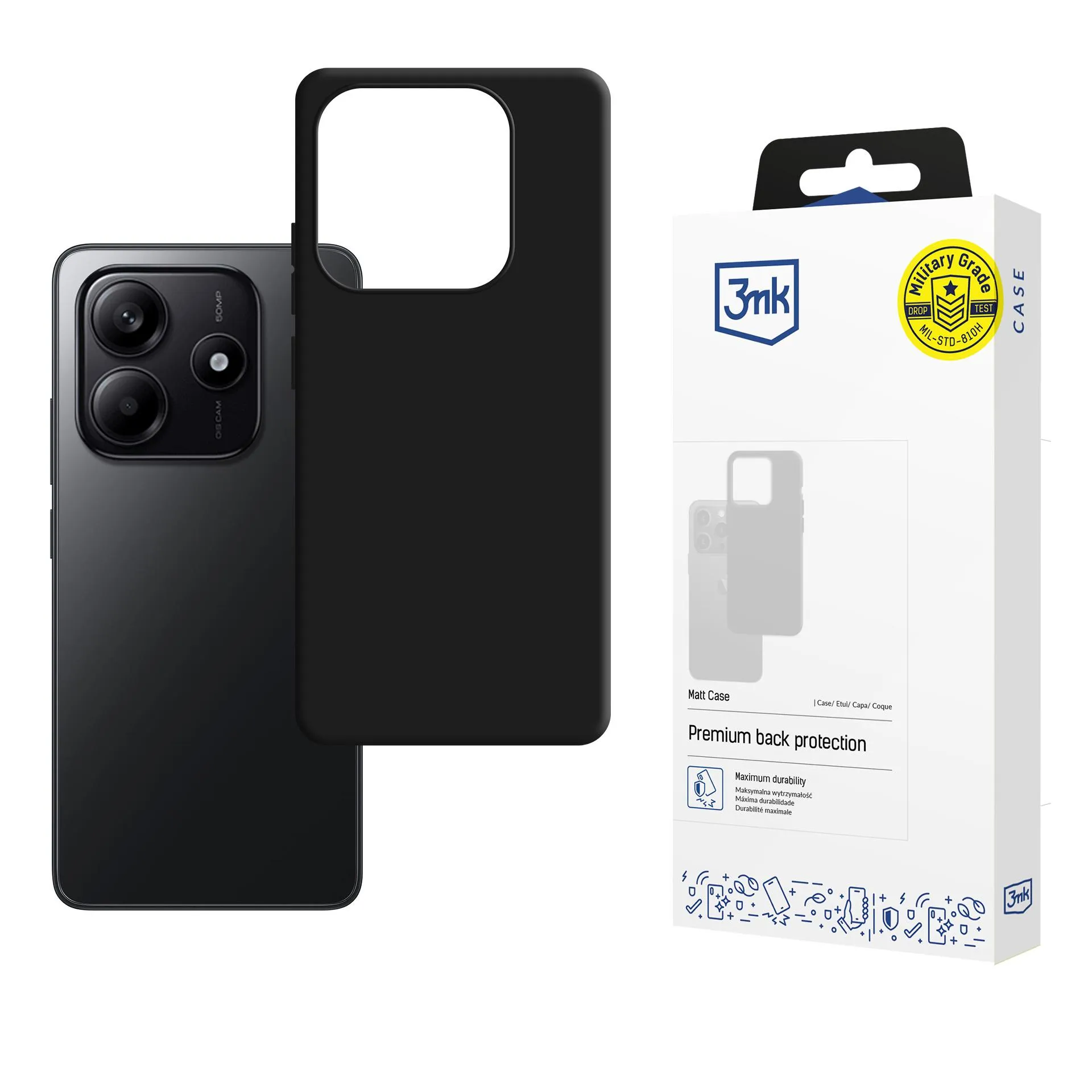 Puzdro na Infinix Smart 8 - 3mk Matt Case Black