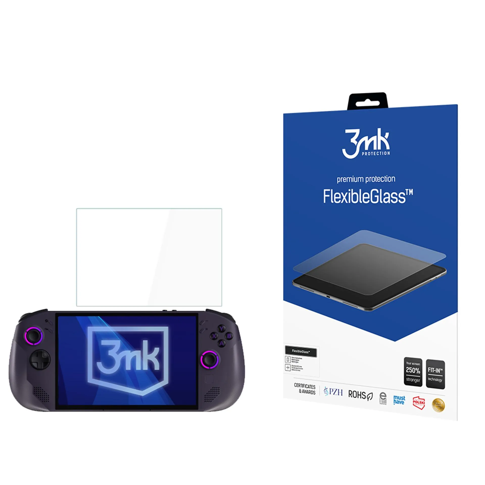 Hybridné nerozbitné sklo na Lenovo Legion Go S - 3mk FlexibleGlass