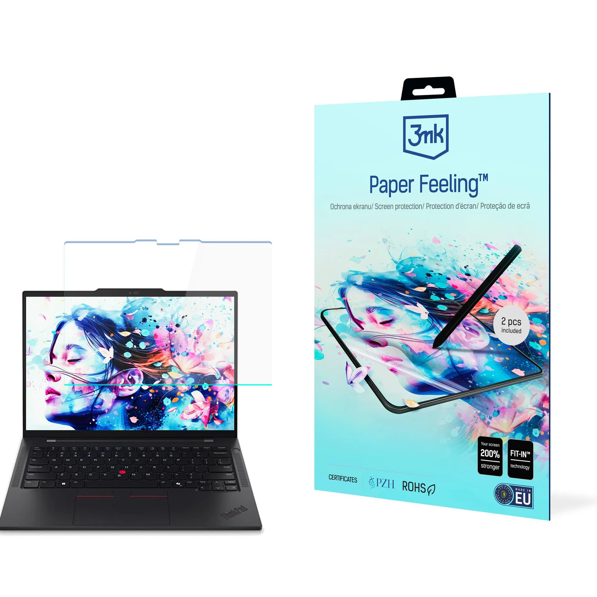 Ochranná fólia na Lenovo ThinkPad T14s 2in1 Gen 1 - 3mk Paper Feeling (2 ks)