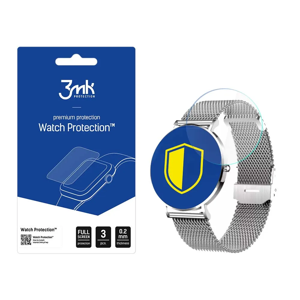 Ochranné sklo na displej smart hodinek Manta Alexa SWU501 - 3mk Watch Protection
