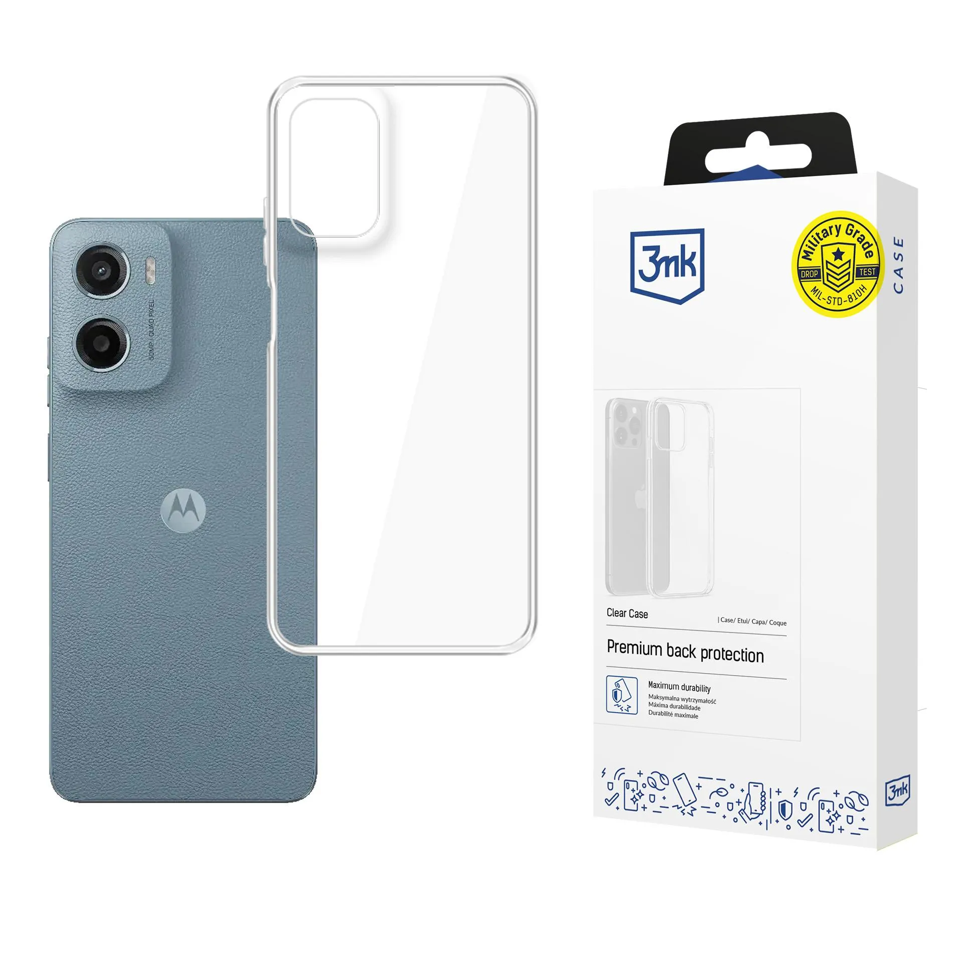 Puzdro na Motorola Moto G05/E15 G4 - 3mk Clear Case