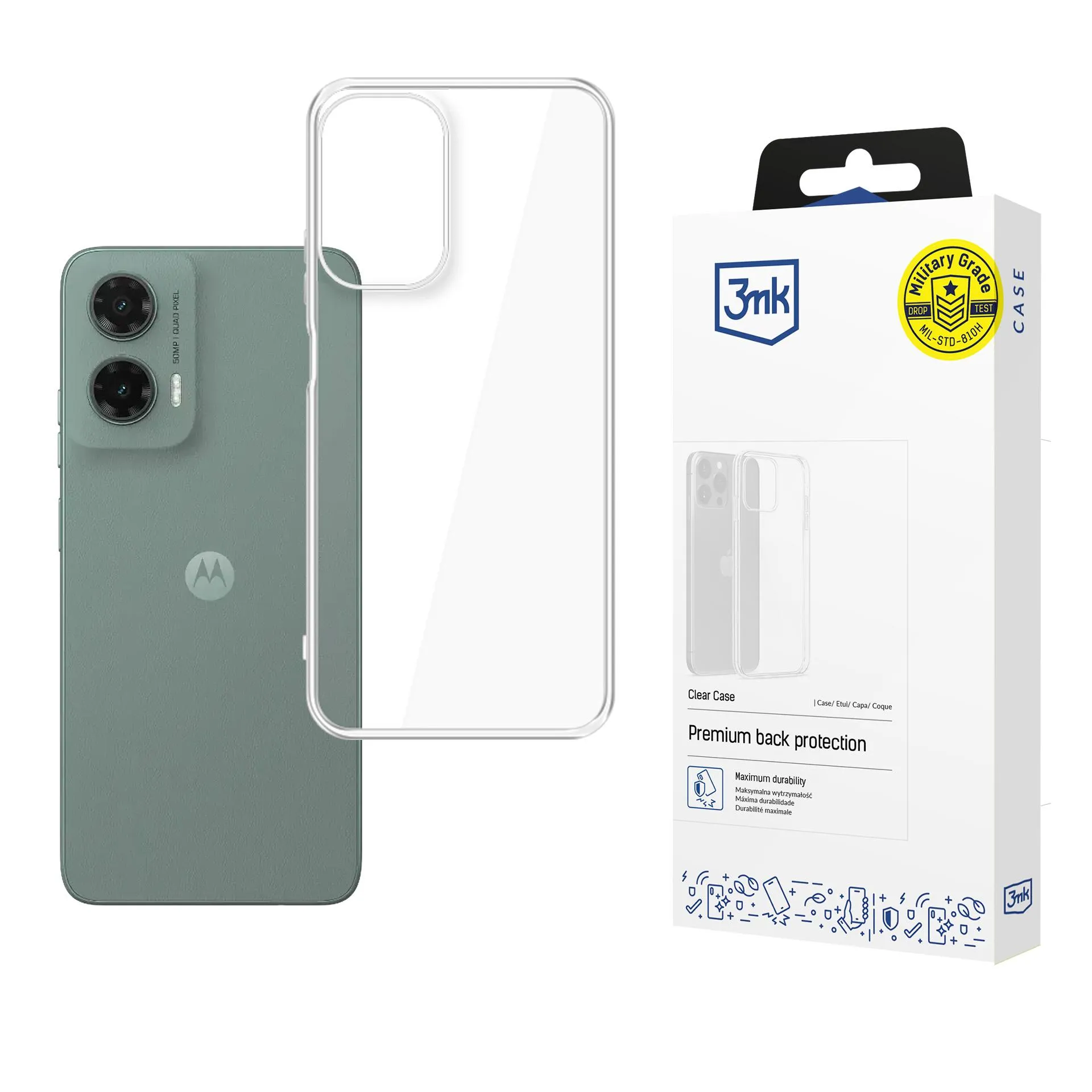 Puzdro na Motorola Moto G35 5G - 3mk Clear Case